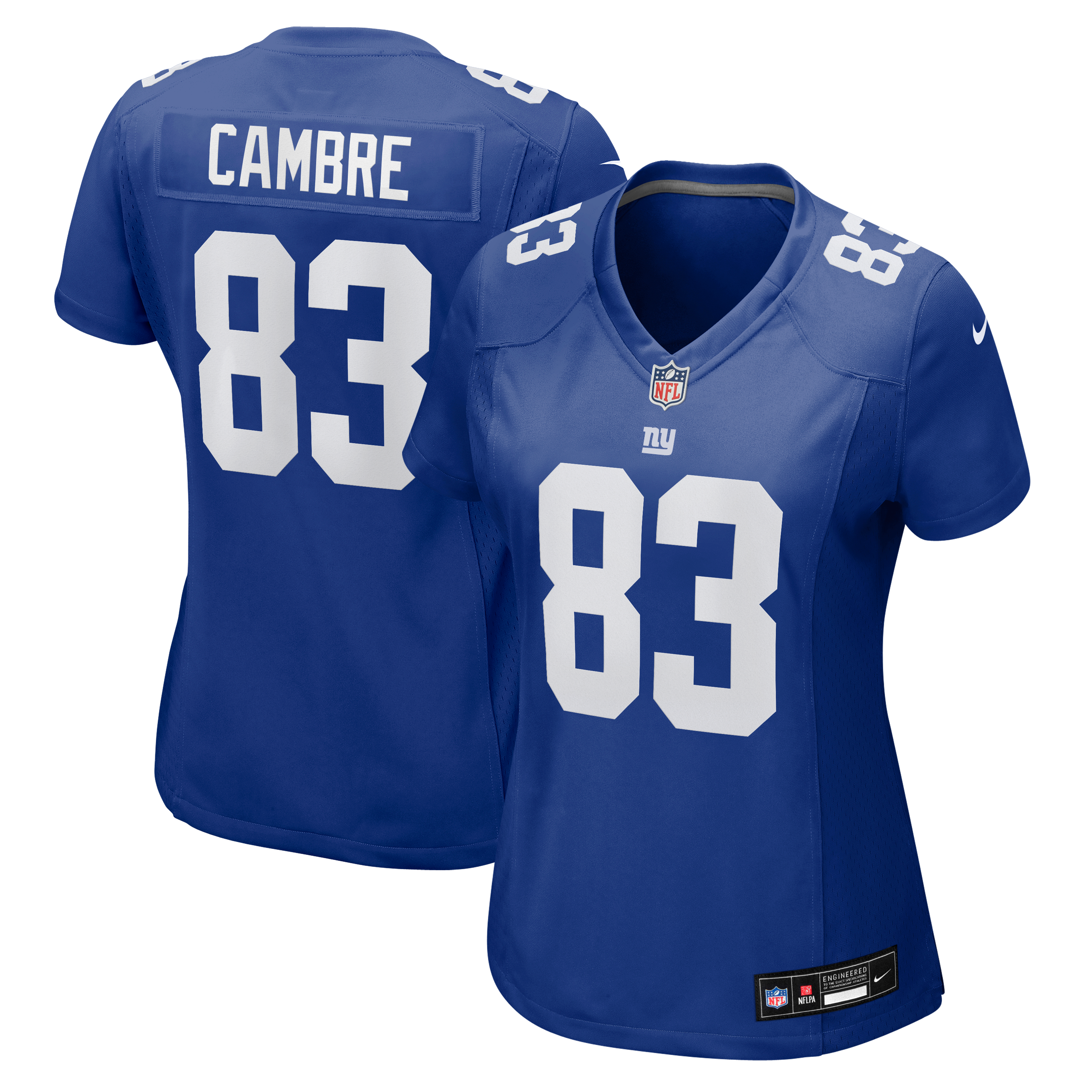 Dalen Cambre New York Giants Game Jersey Royal NFL Football Fan Wear