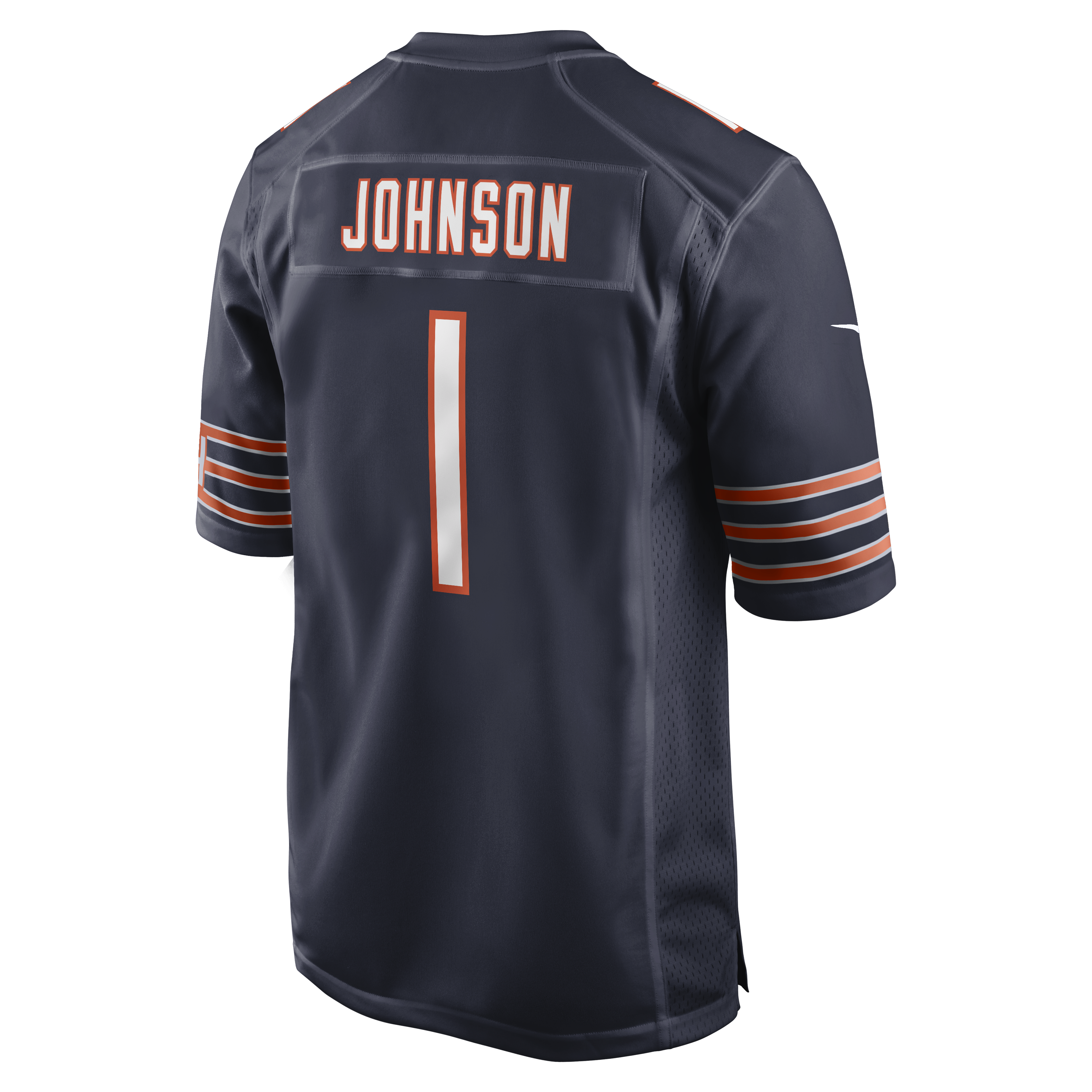 Jaylon Johnson Chicago Bears Game Jersey Navy NFL Football Fan Wear Jaylon Johnson