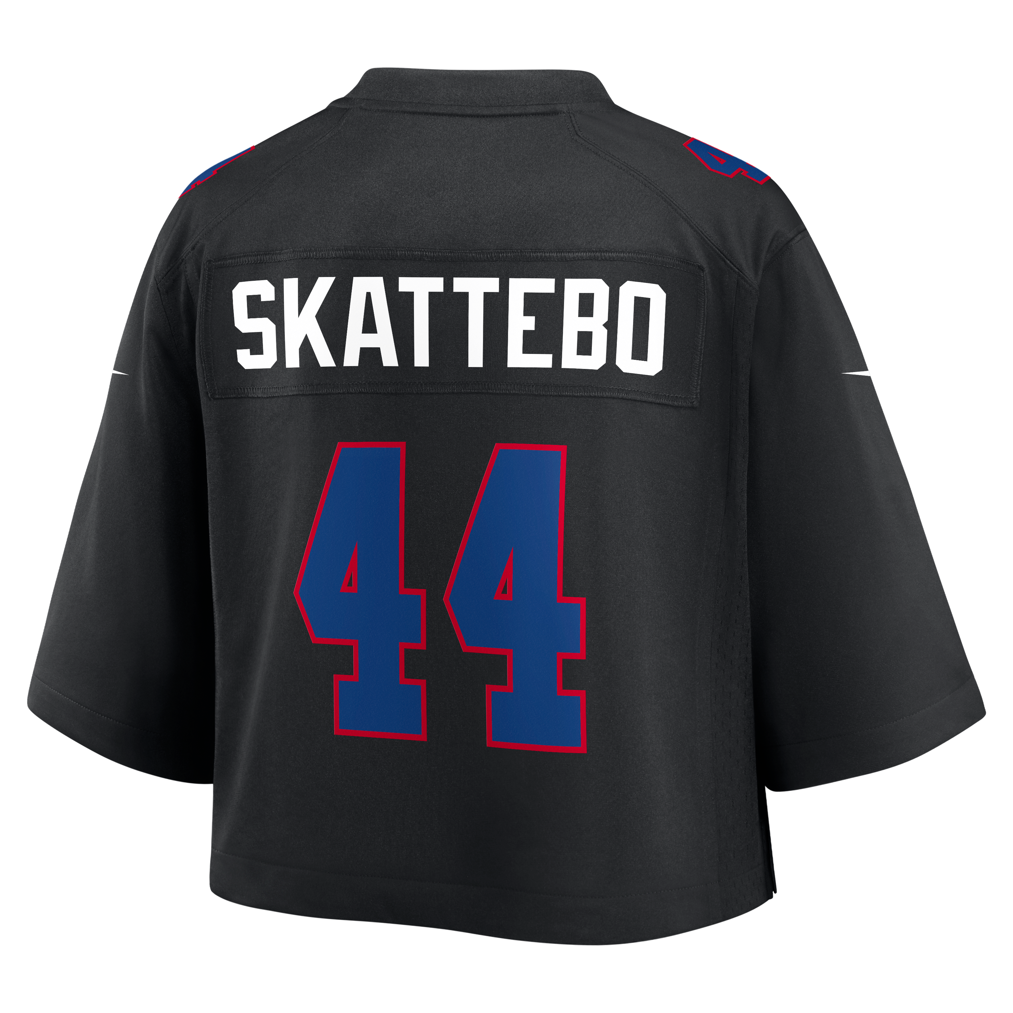 Cam Skattebo Cropped New York Giants Game Jersey Black NFL Football Fan Wear Cam Skattebo Cropped