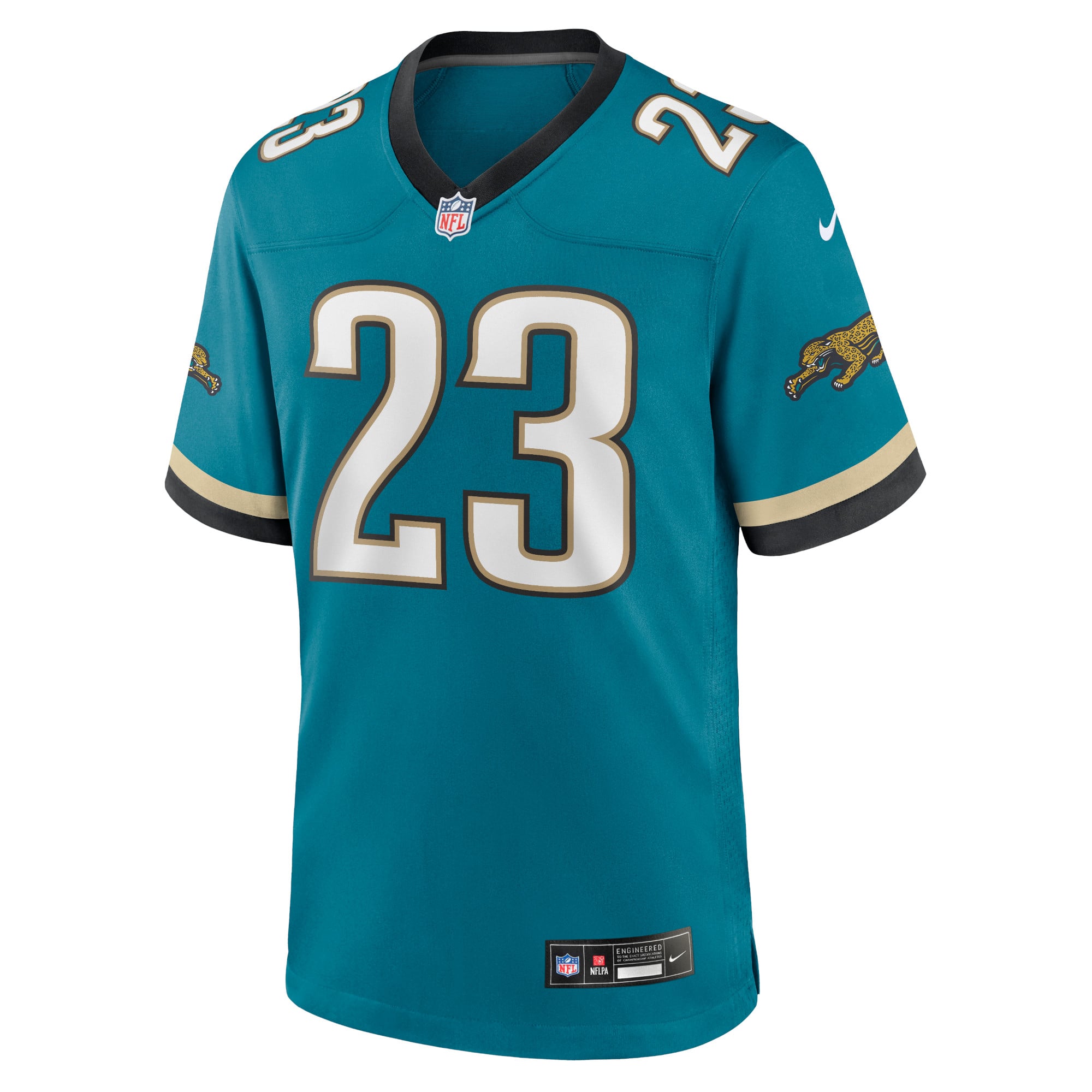 Foye Oluokun Prowler Jacksonville Jaguars Game Jersey Teal NFL Football Fan Wear