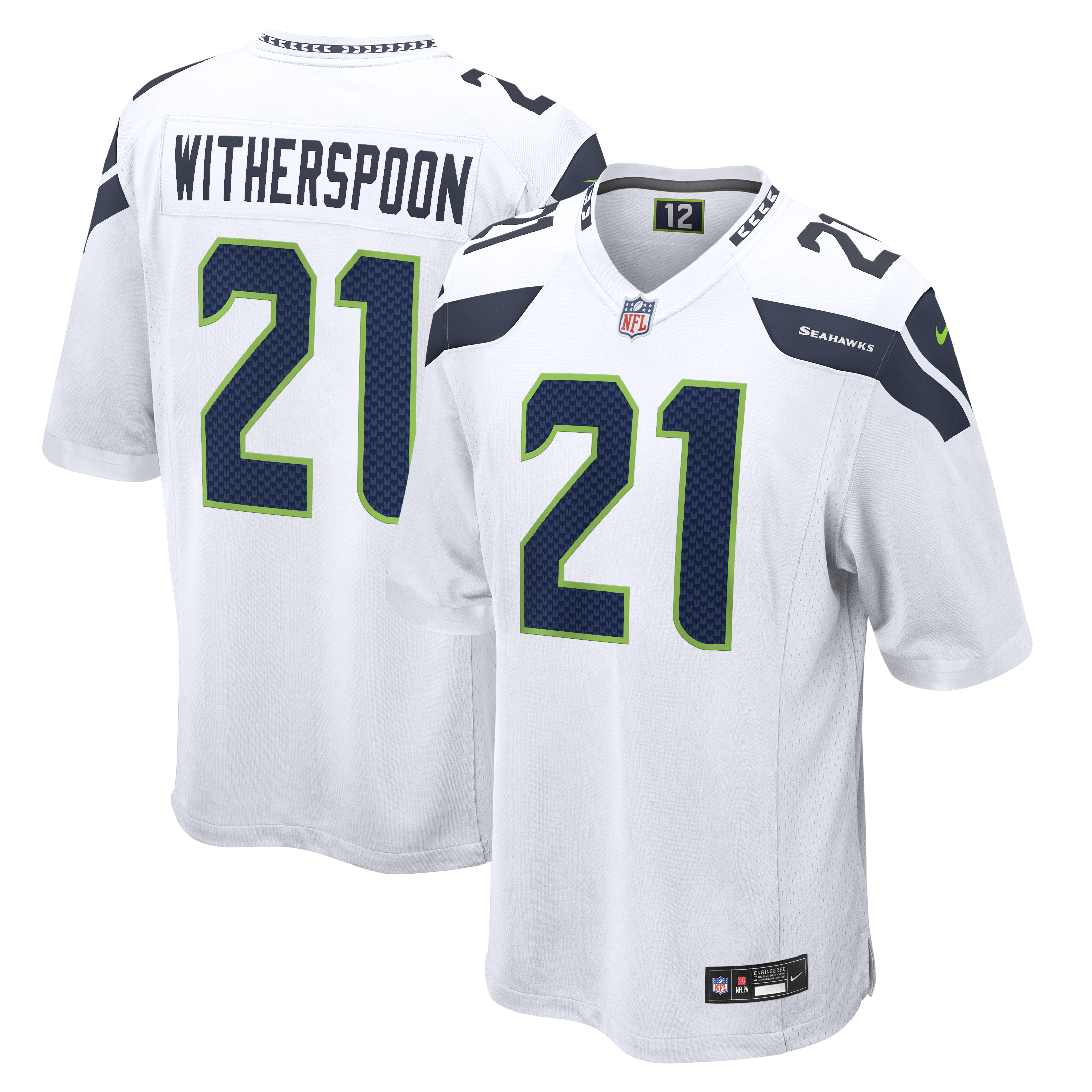 Devon Witherspoon Seattle Seahawks Game Jersey White NFL Football Fan Wear