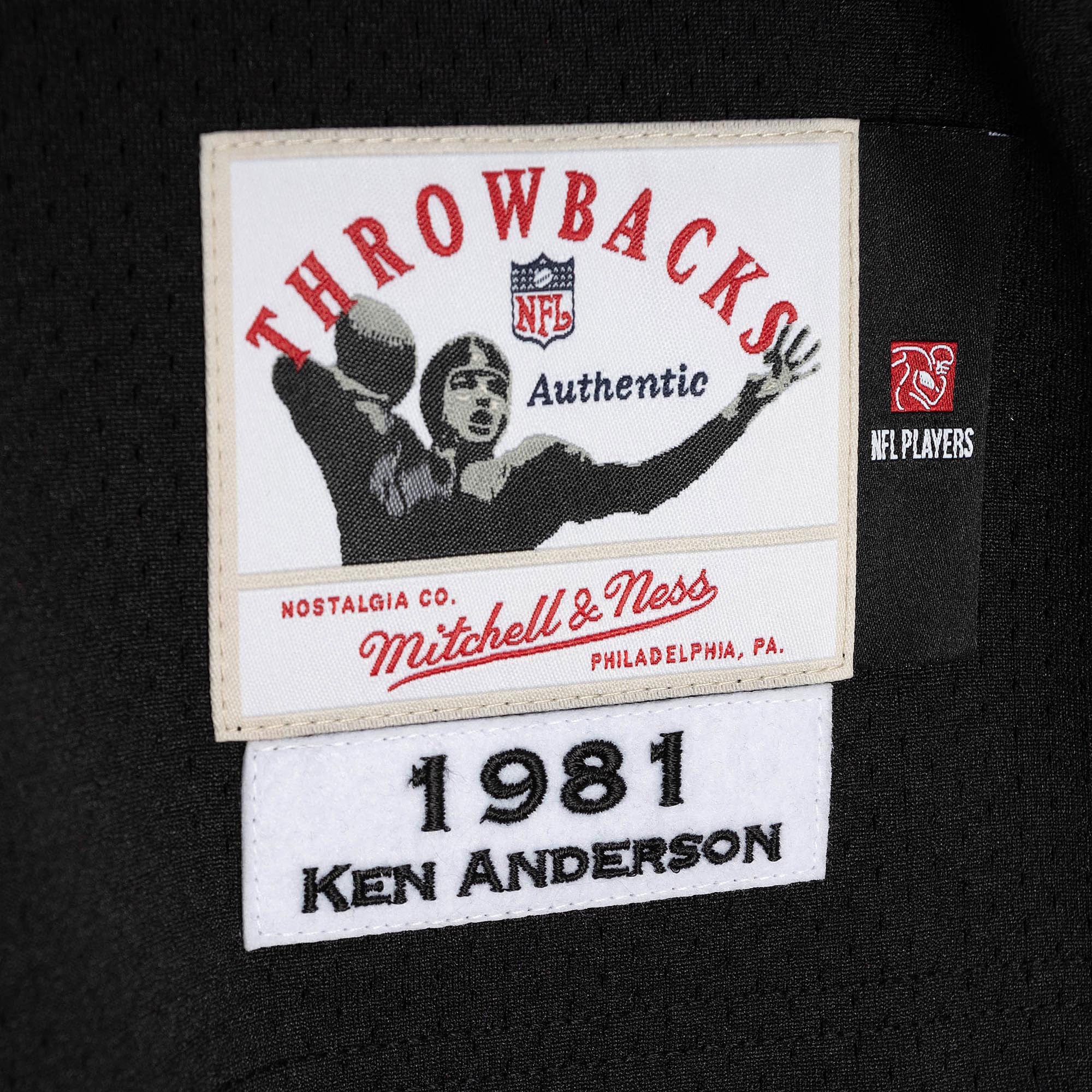 Retired Ken Anderson Cincinnati Bengals Player Jersey Black NFL Football Fan Wear