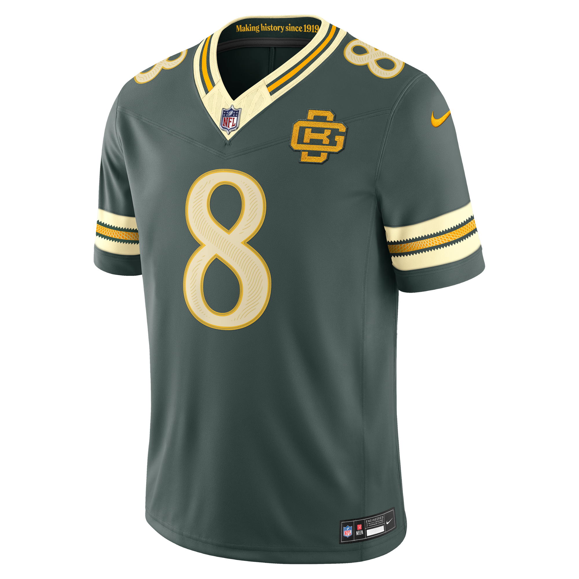 Josh Jacobs Green Bay Packers Game Jersey Green NFL Football Fan Wear