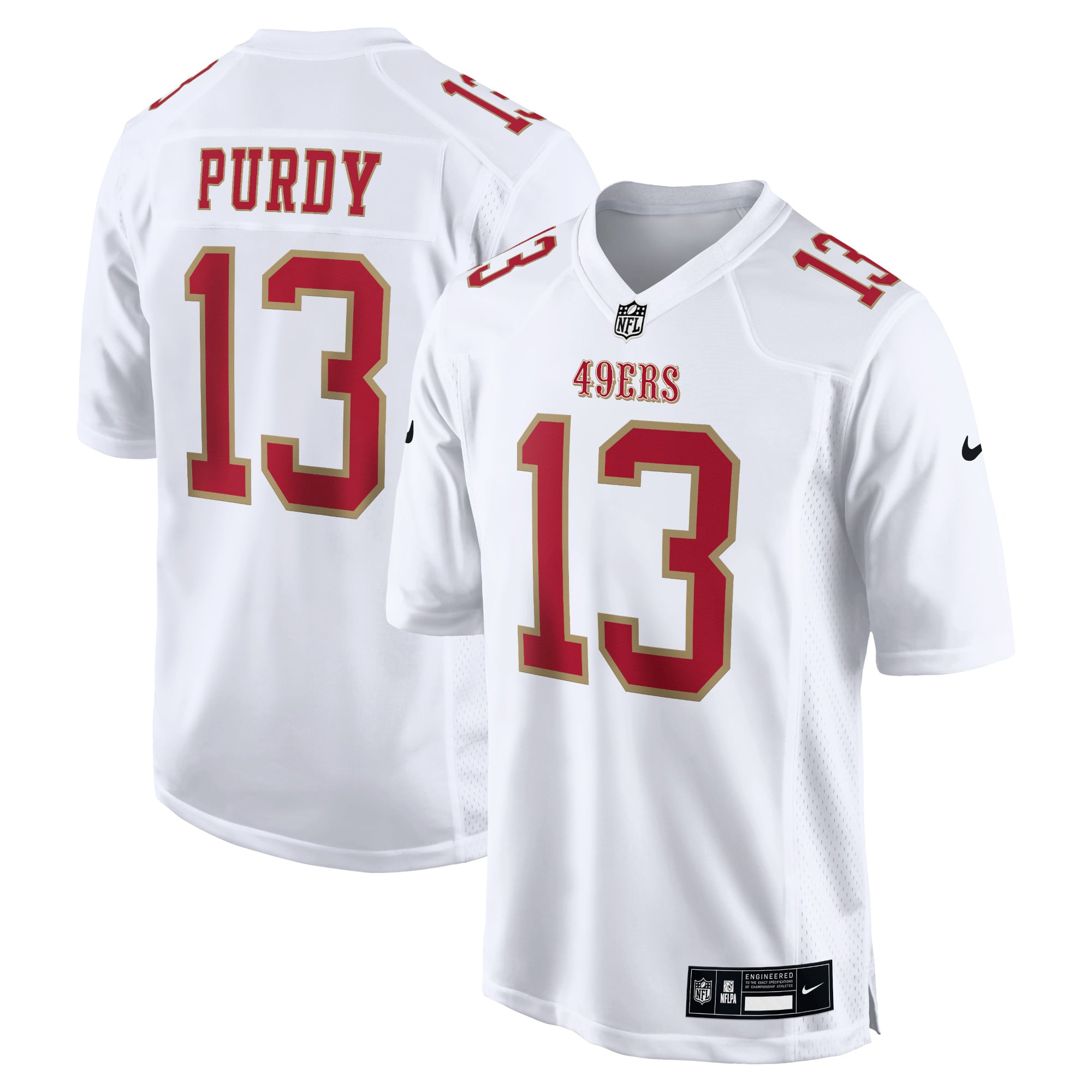 Brock Purdy Tundra San Francisco 49ers Game Jersey White NFL Football Fan Wear