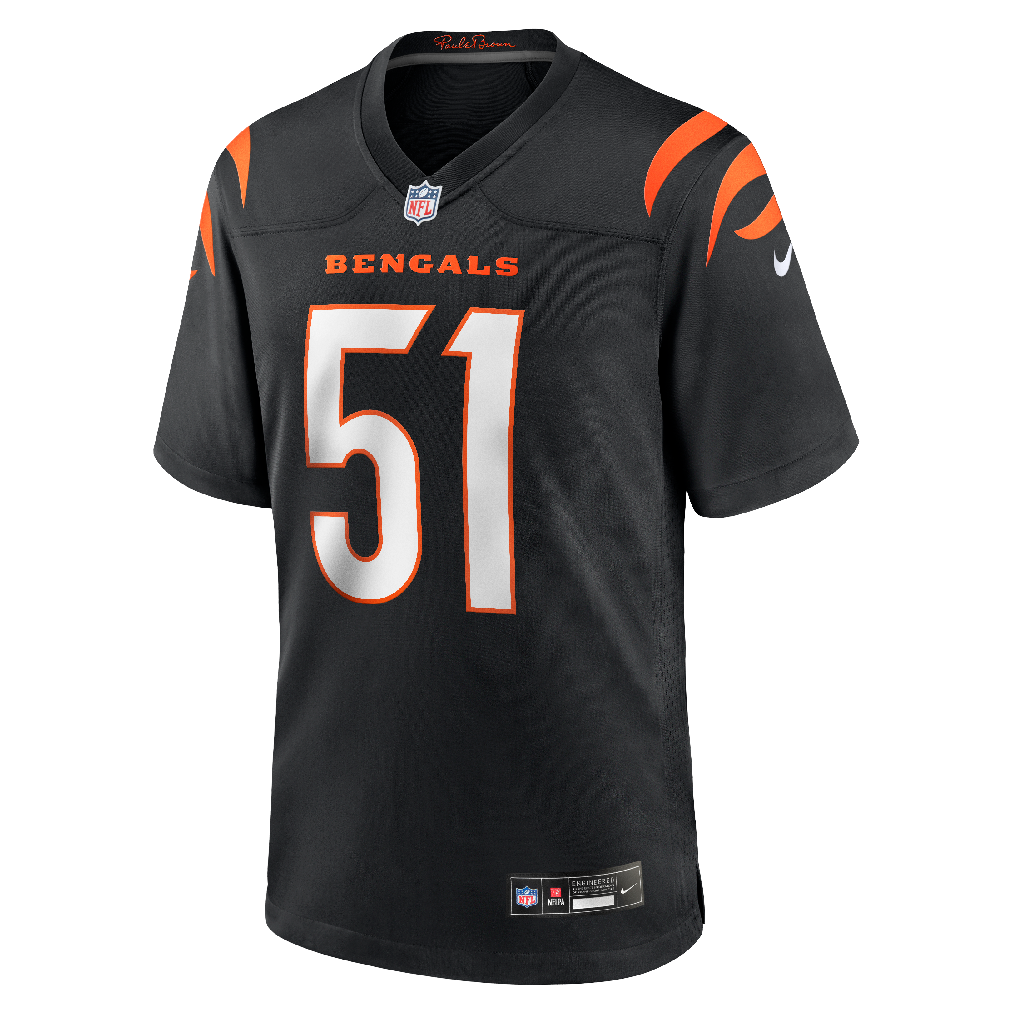 Isaiah Foskey Cincinnati Bengals Game Jersey Black NFL Football Fan Wear
