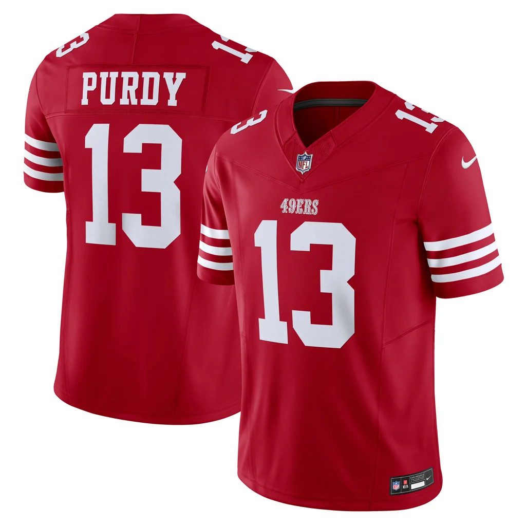 San Francisco 49ers Brock Purdy San Home Jersey | NFL Women's Football Shirt Home