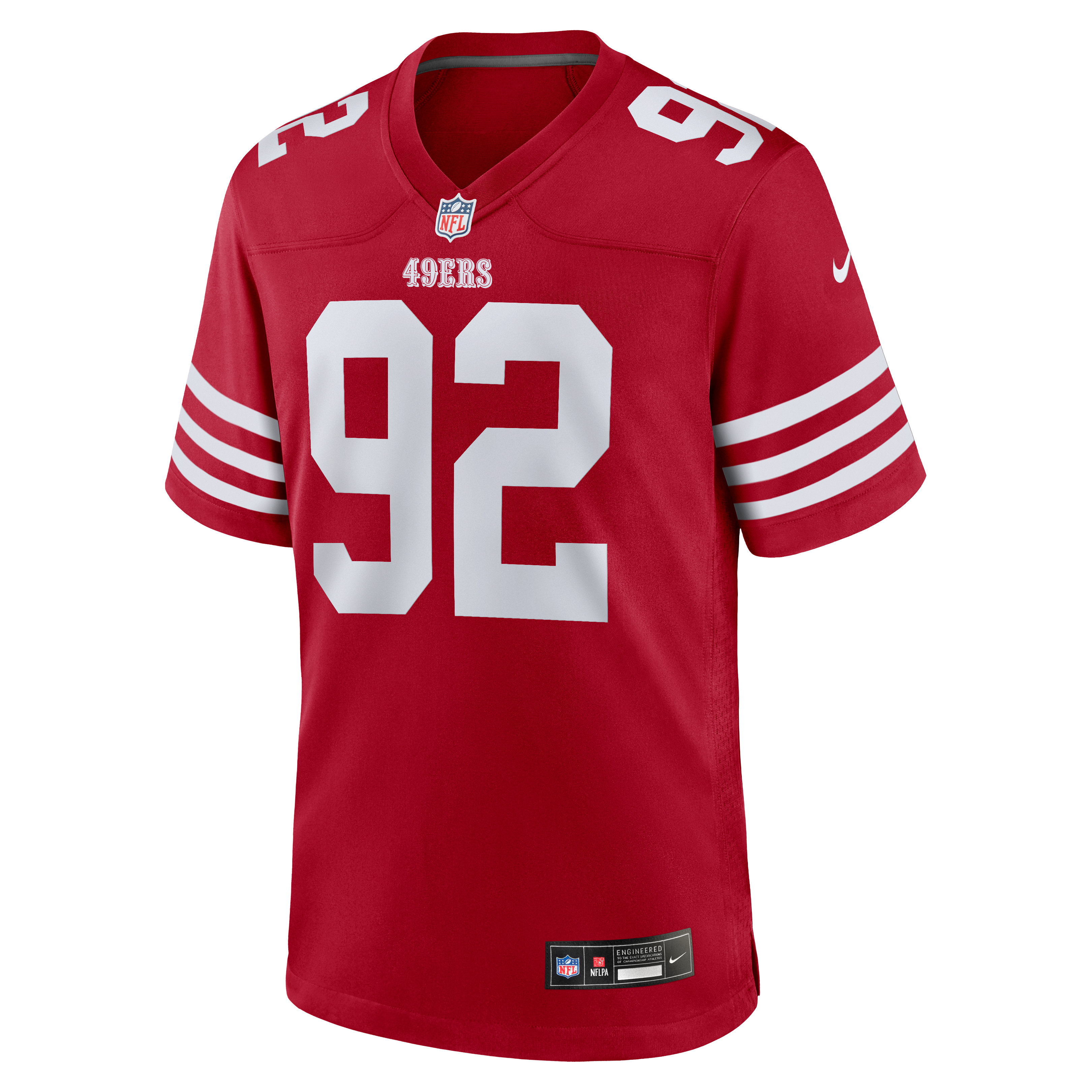 Yetur Gross-Matos San Francisco 49ers Game Jersey Scarlet NFL Football Fan Wear