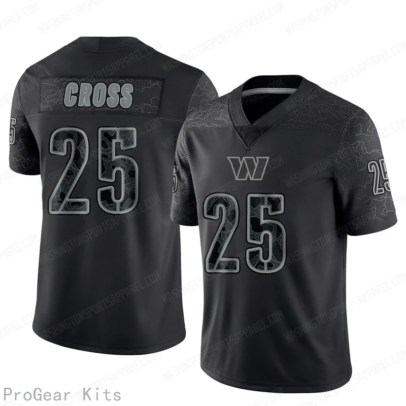 Nick Cross Washington Commanders Jersey No.25 Reflective NFL Football Fan Wear