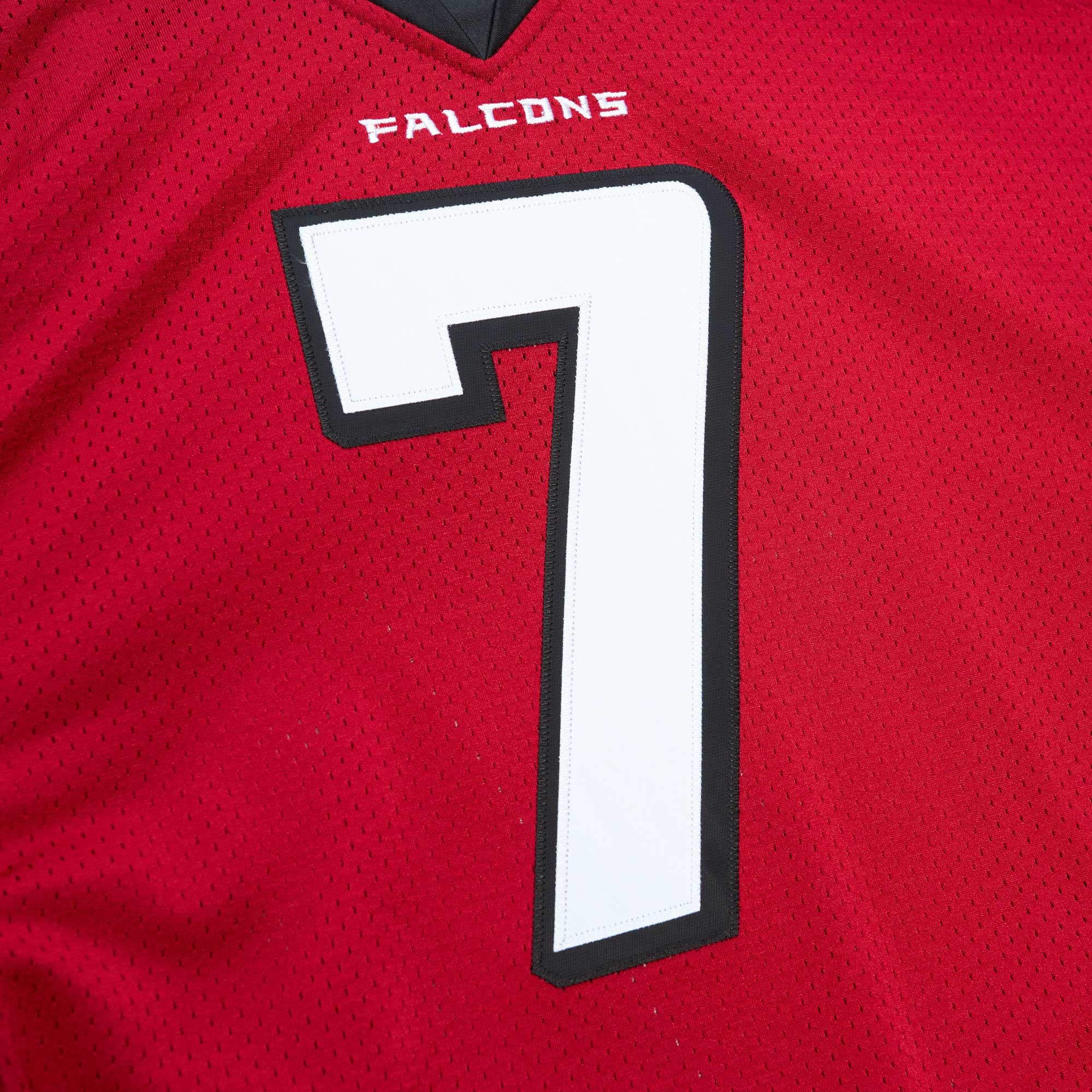 Retired Michael Vick Atlanta Falcons Player Jersey Red NFL Football Fan Wear Retired Michael Vick