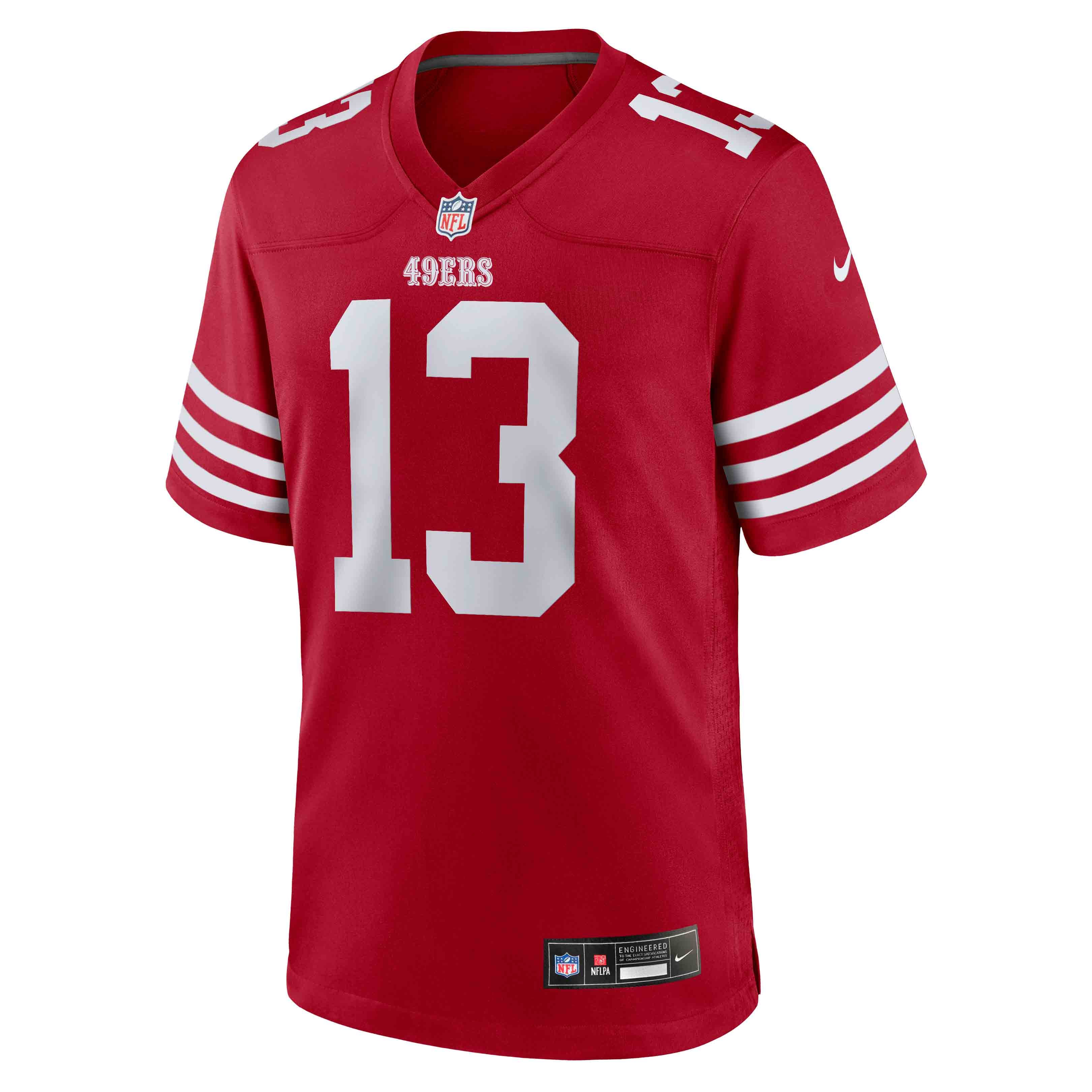 Brock Purdy San Francisco 49ers Player Jersey Scarlet NFL Football Fan Wear