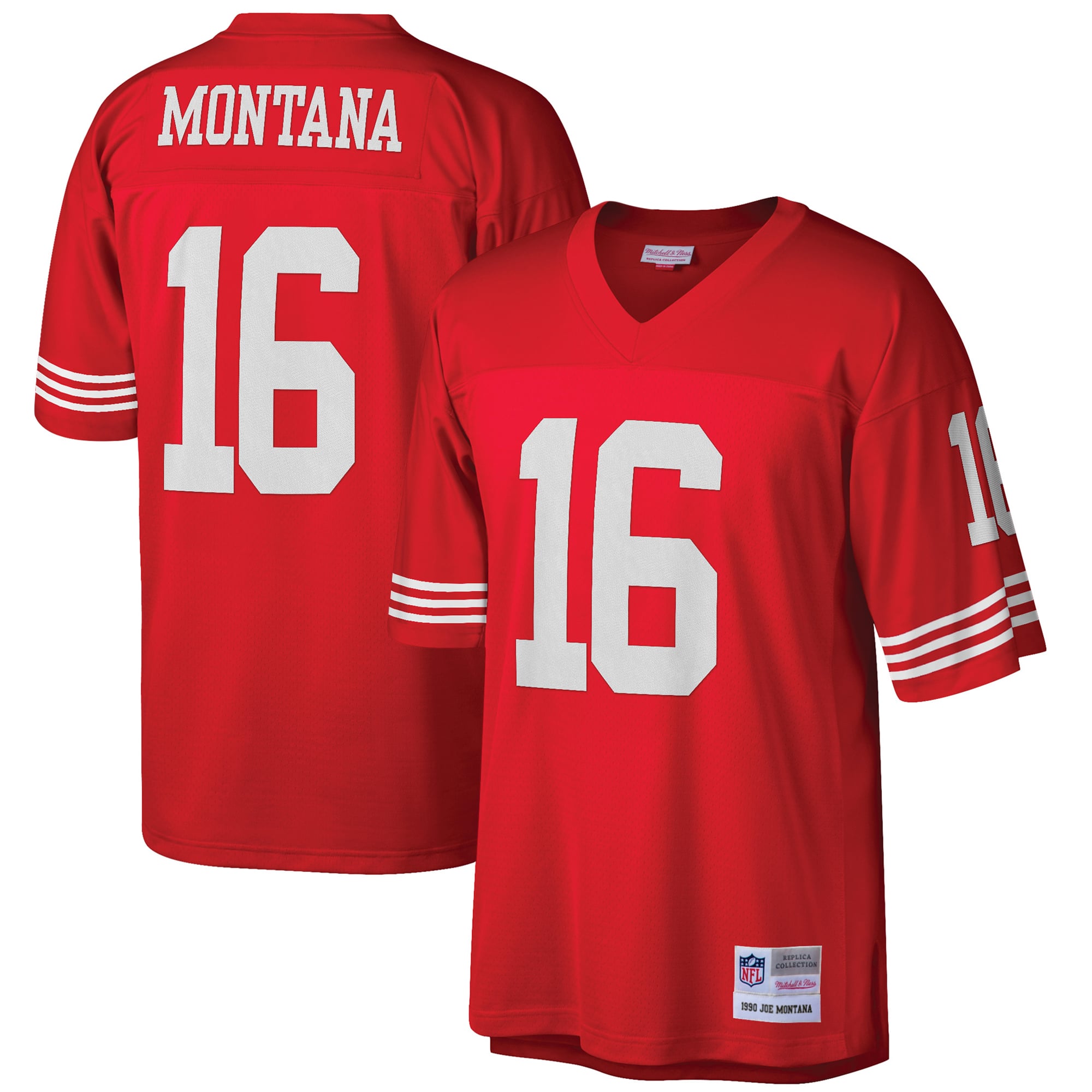 Joe Montana San Francisco 49ers Replica Jersey Scarlet NFL Football Fan Wear