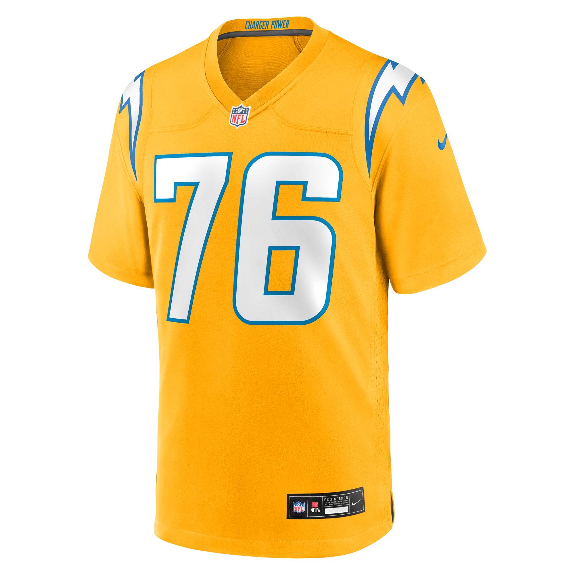 Joe Alt Charger Los Angeles Chargers Player Jersey Gold NFL Football Fan Wear