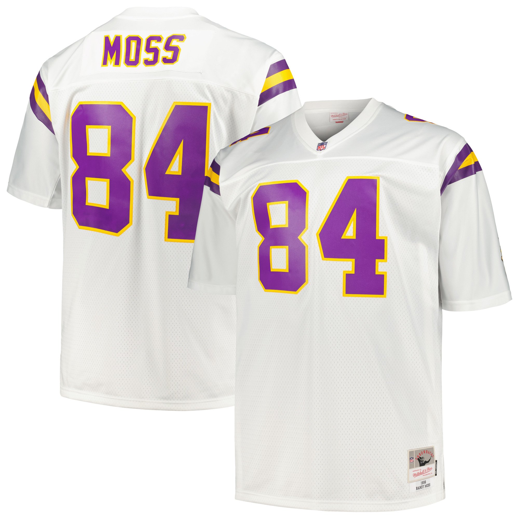 Randy Moss Minnesota Vikings Replica Jersey White NFL Football Fan Wear