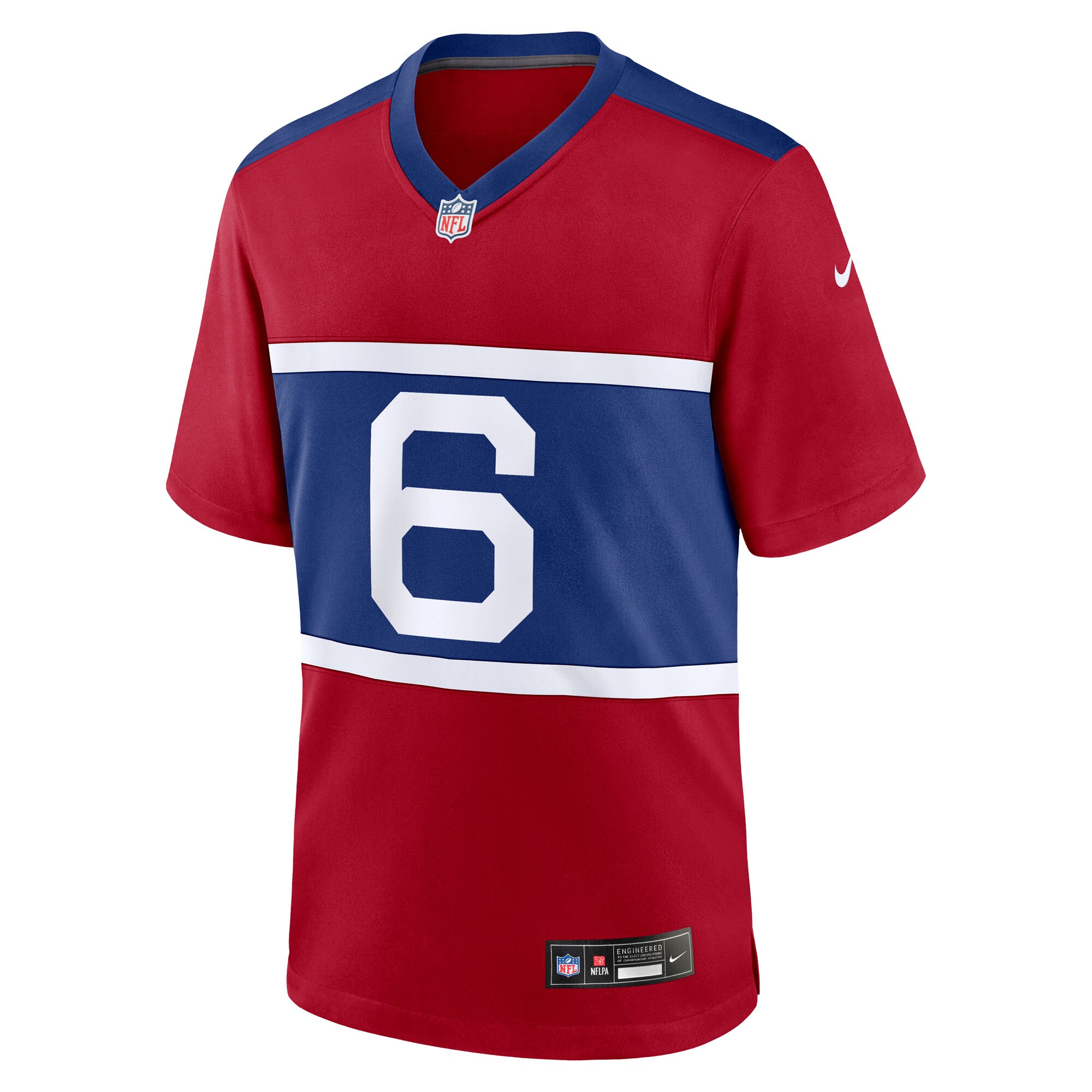 Jaxson Dart Century New York Giants Game Jersey Red NFL Football Fan Wear