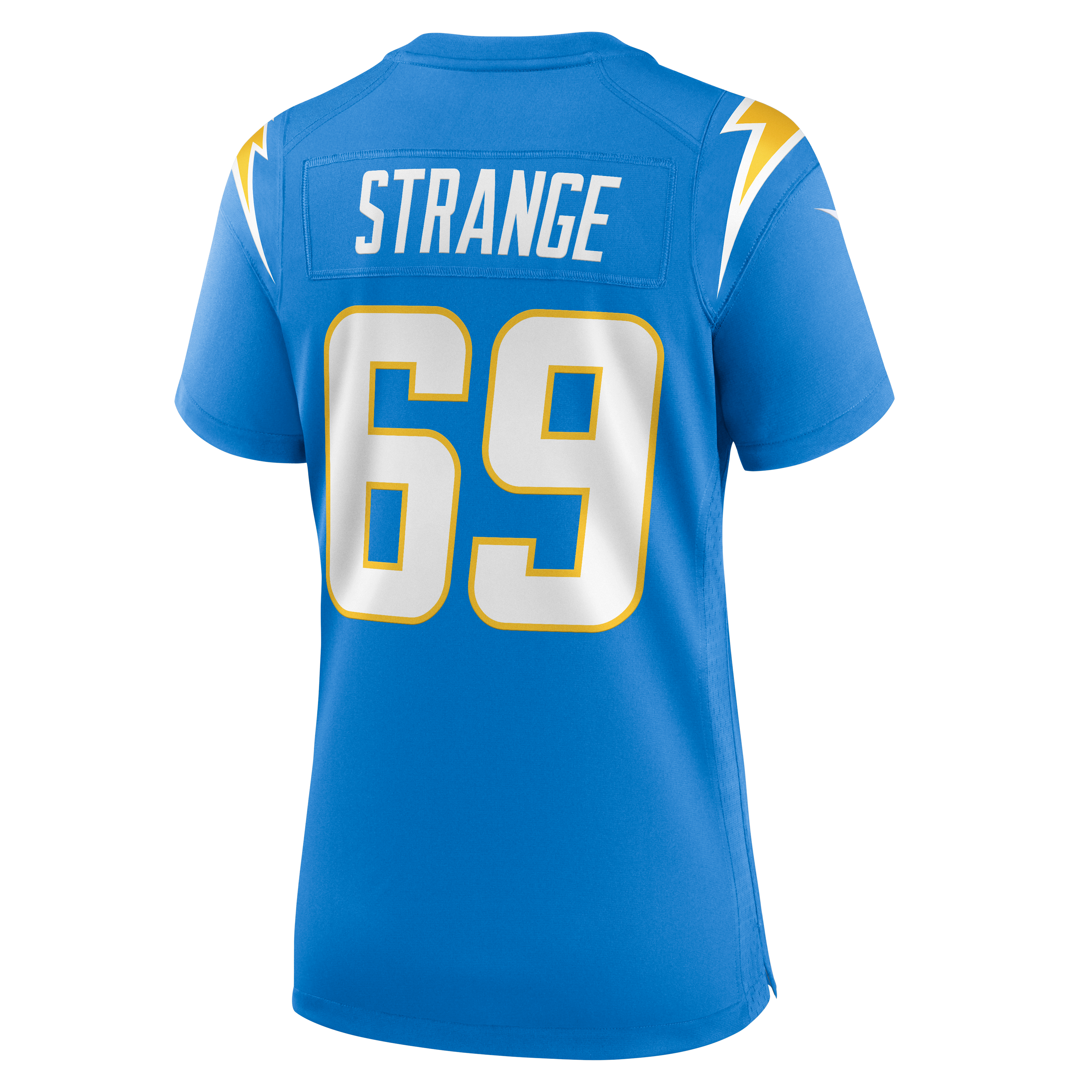 Cole Strange Los Angeles Chargers Game Jersey Powder Blue NFL Football Fan Wear