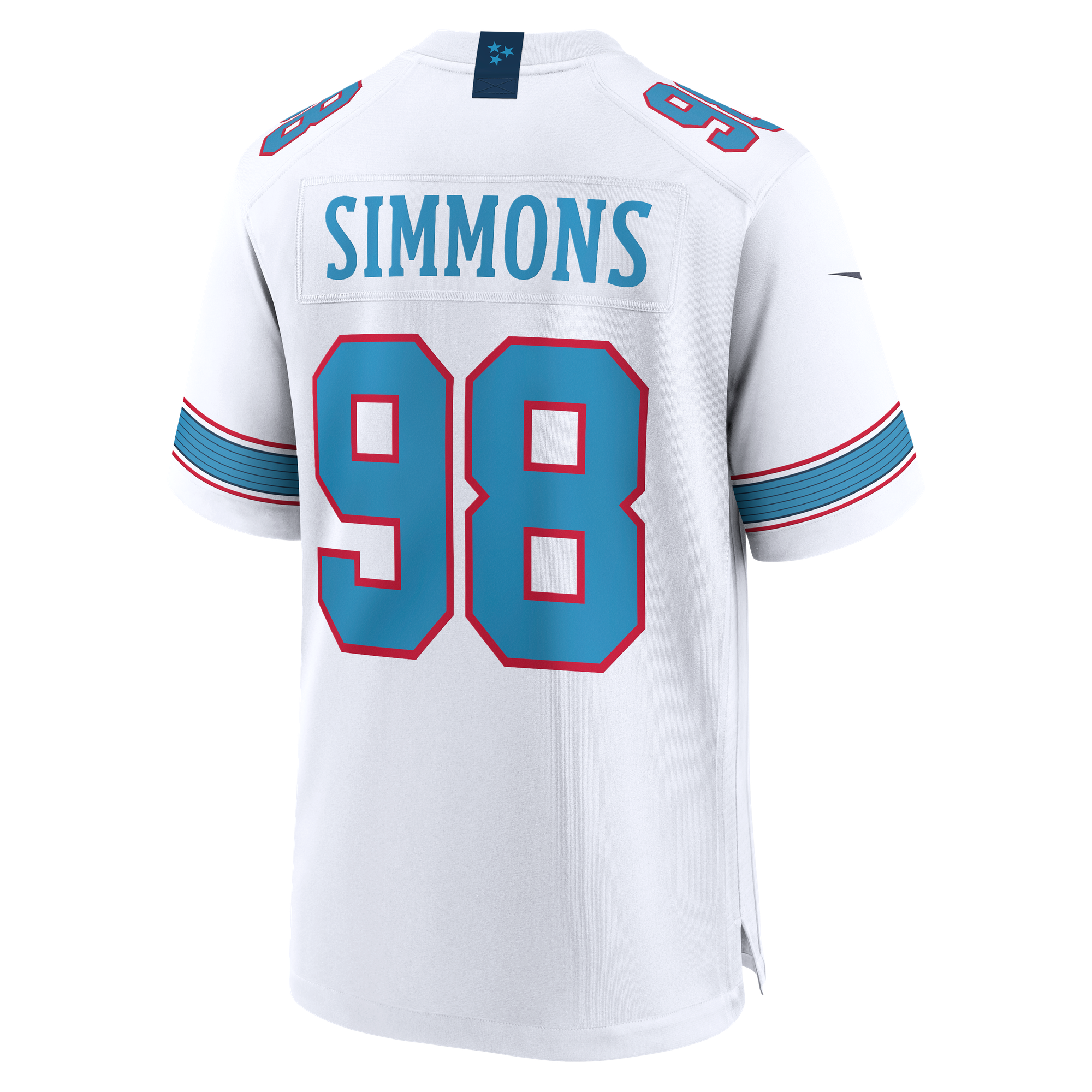 Jeffery Simmons Tennessee Titans Game Jersey White NFL Football Fan Wear Jeffery Simmons