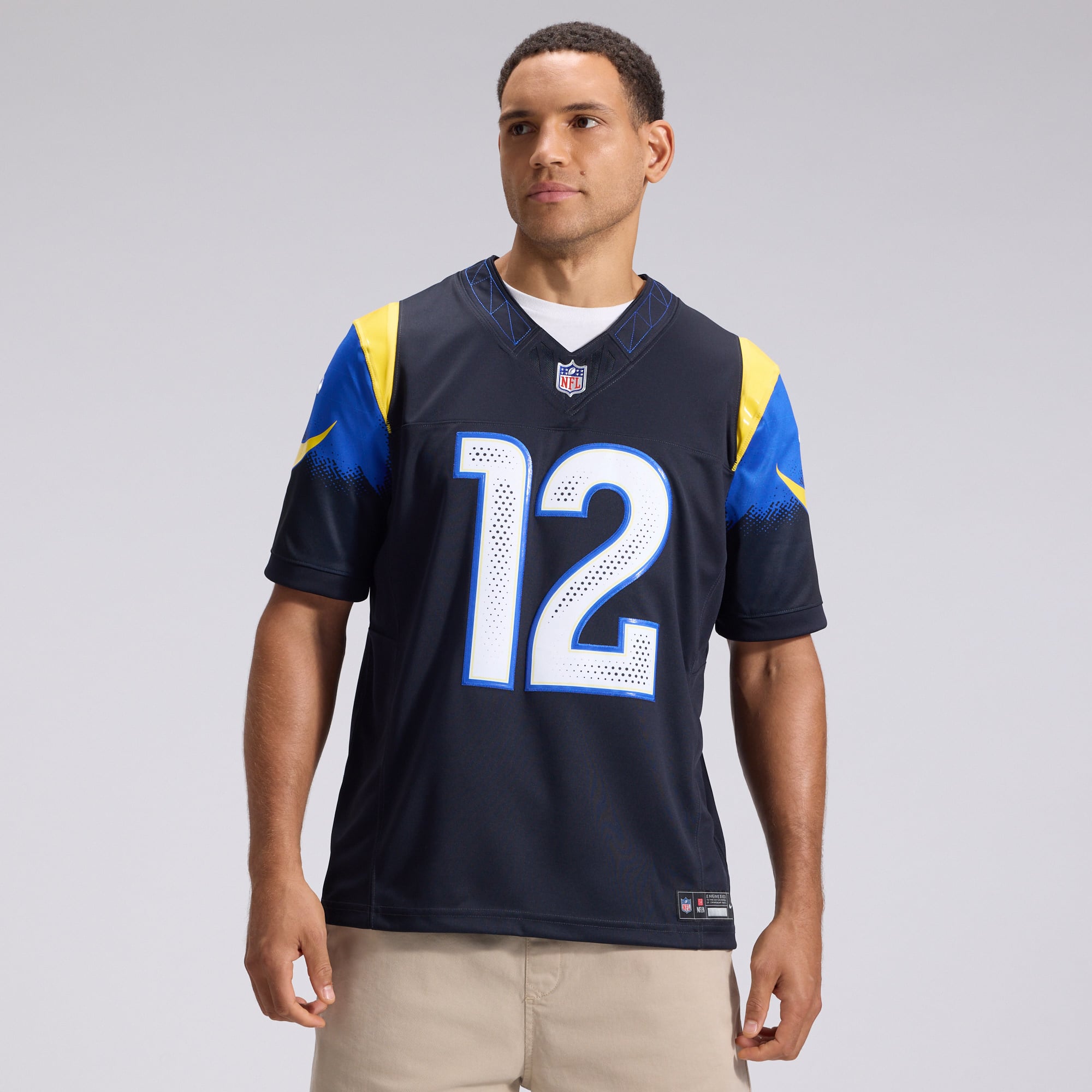 Puka Nacua Dark Los Angeles Rams Limited Jersey Blue NFL Football Fan Wear