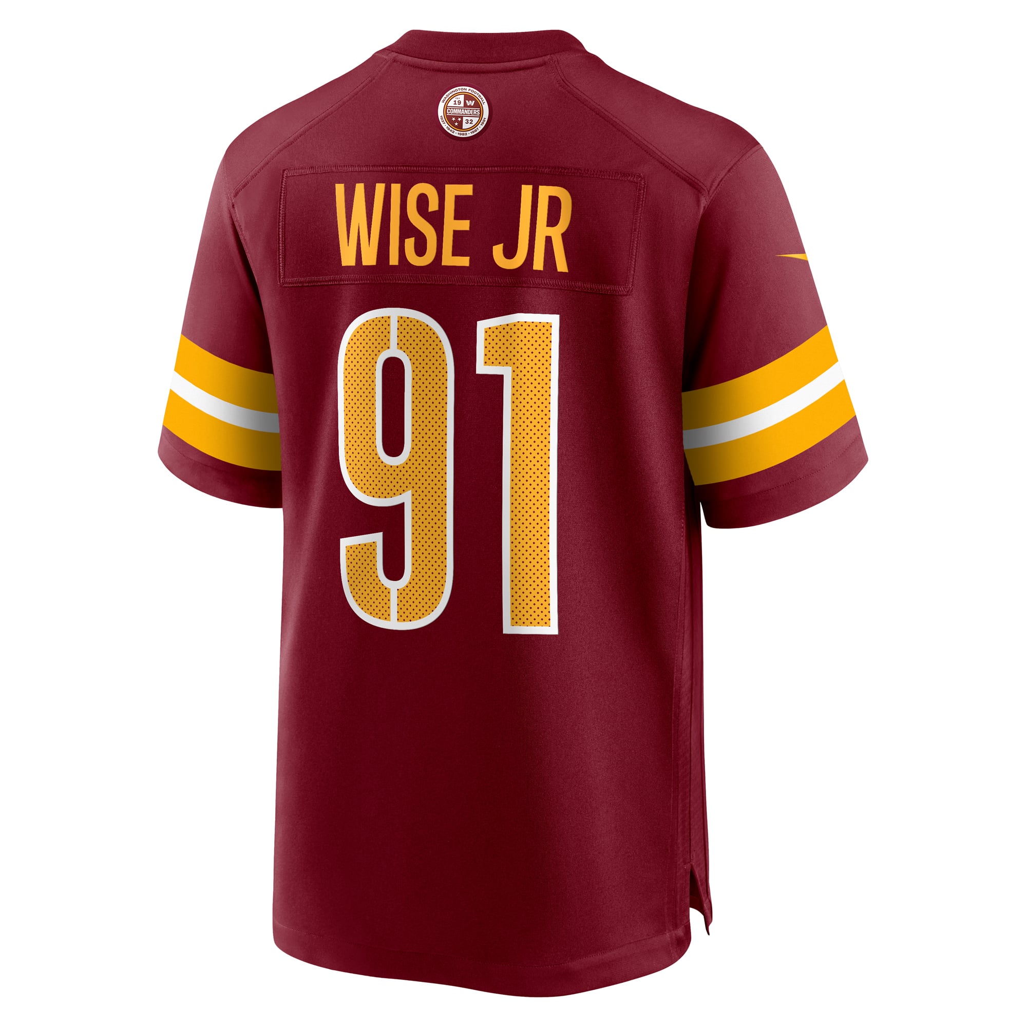 Deatrich Wise Jr Washington Commanders Game Jersey Burgundy NFL Football Fan Wear