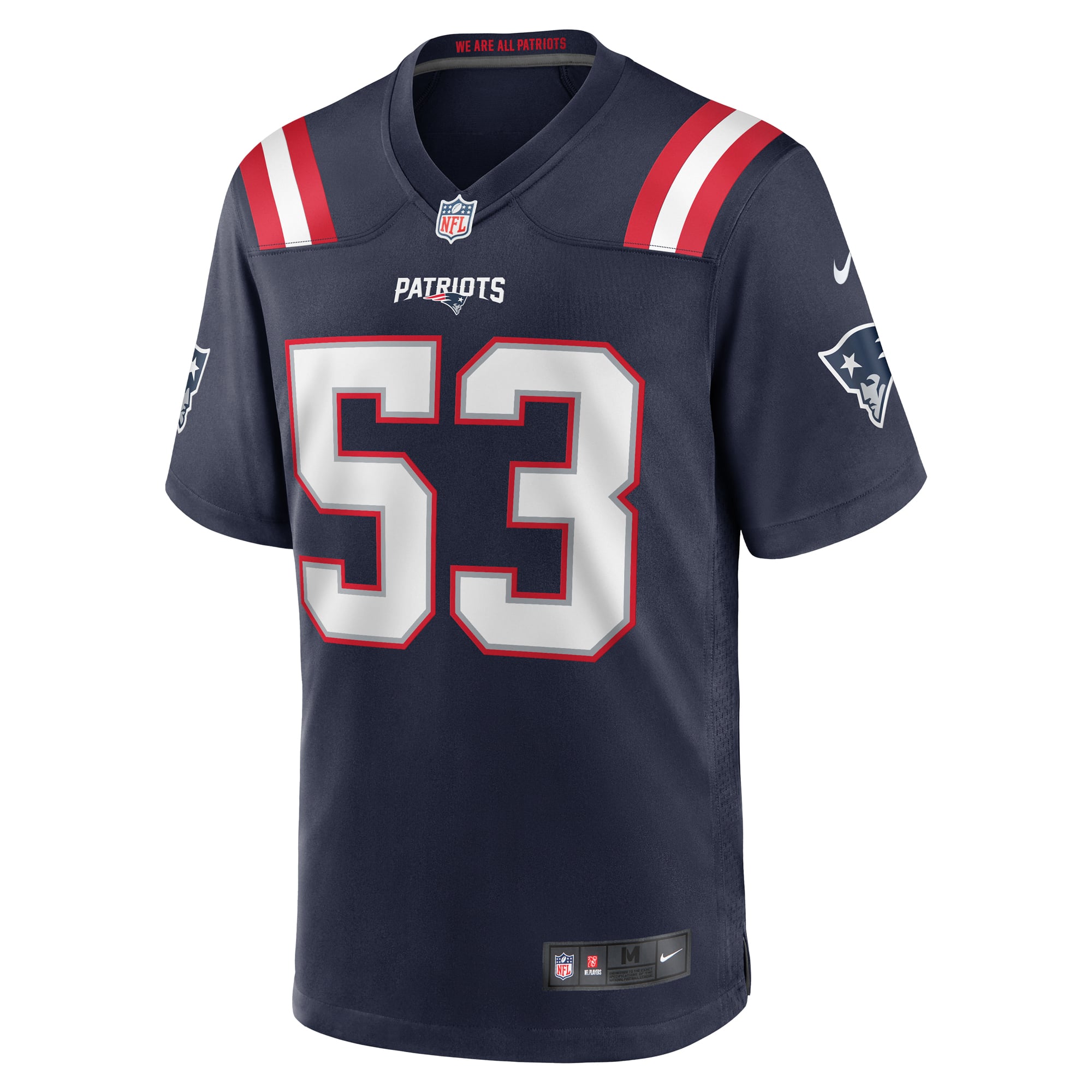 Christian Elliss New England Patriots Game Jersey Navy NFL Football Fan Wear