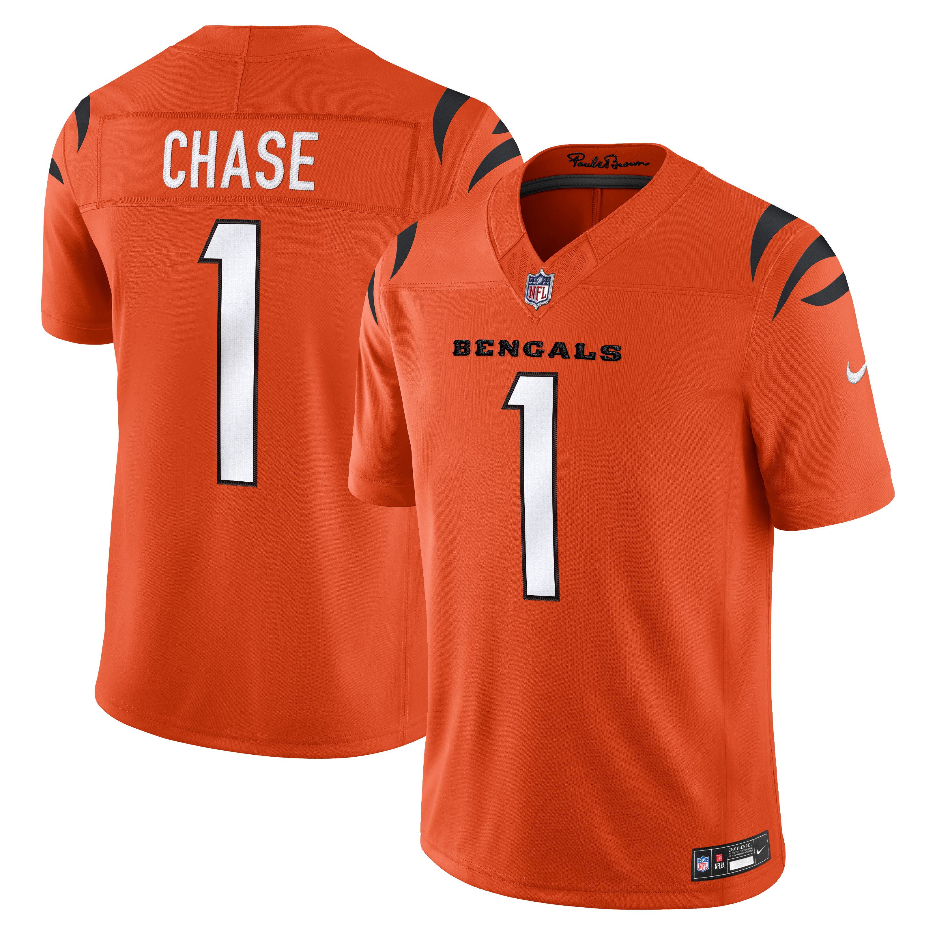 Ja'Marr Chase Cincinnati Bengals Alternate Jersey Orange NFL Football Fan Wear Ja'Marr Chase