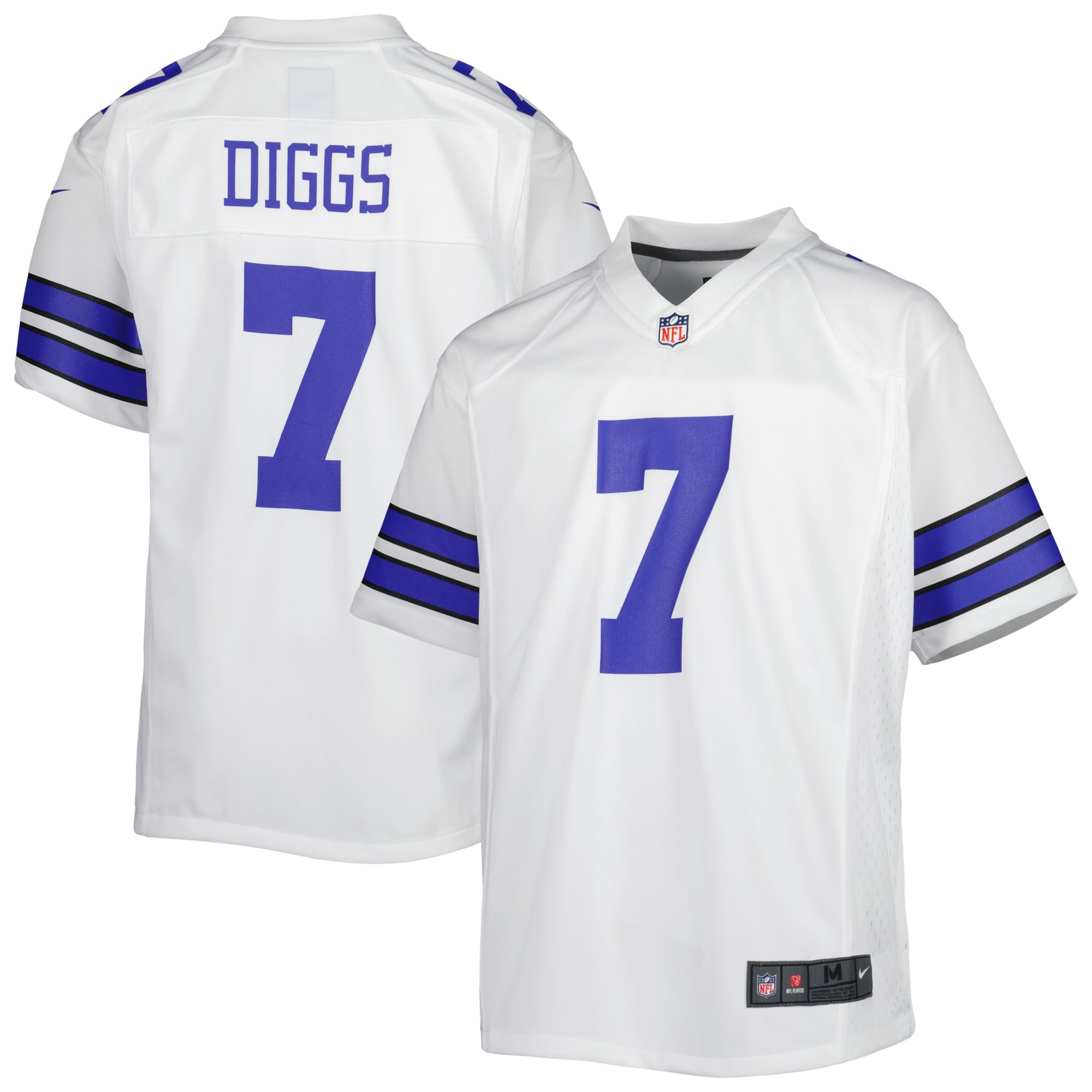 Trevon Diggs Dallas Cowboys Game Jersey White NFL Football Fan Wear Trevon Diggs