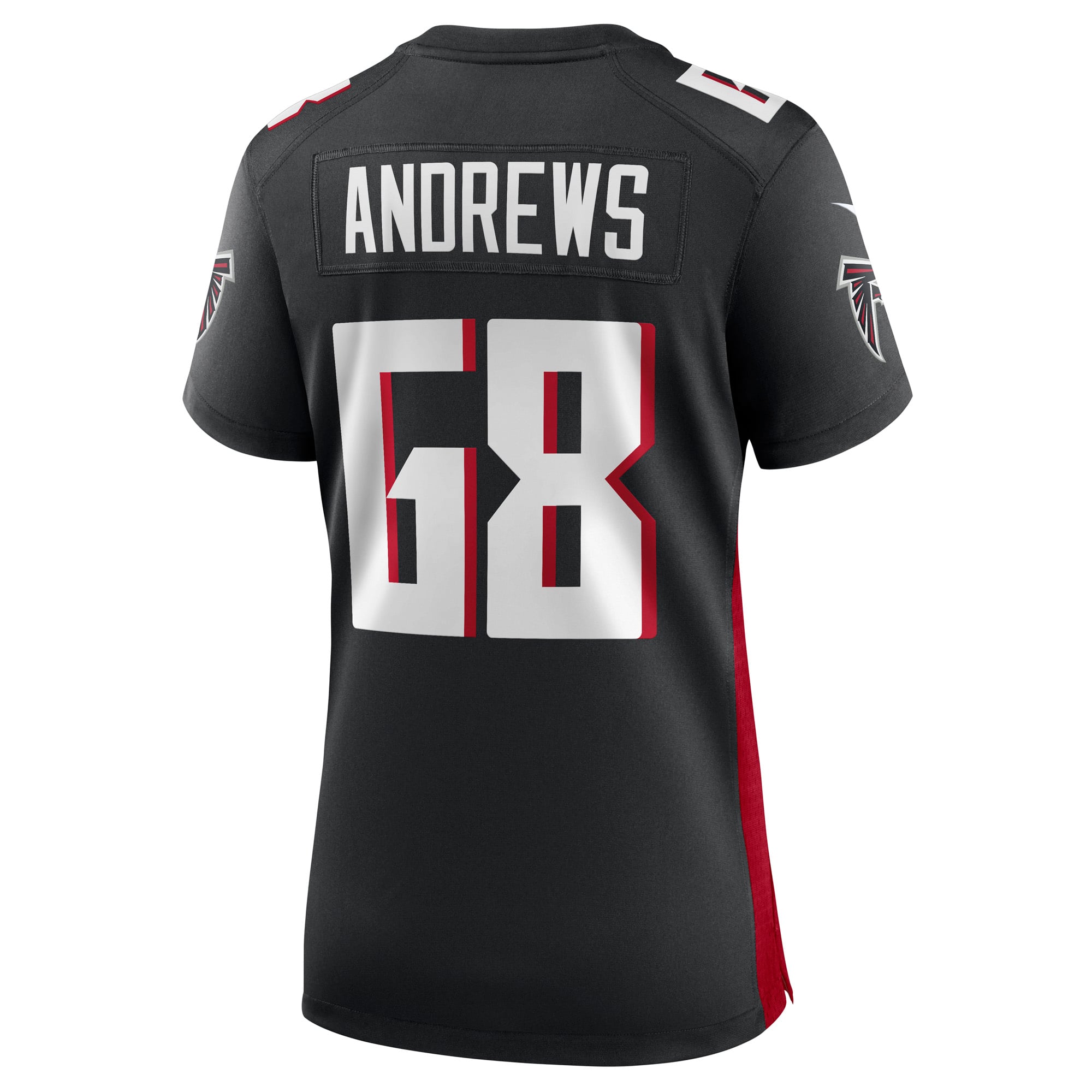 Josh Andrews Atlanta Falcons Player Jersey Black NFL Football Fan Wear