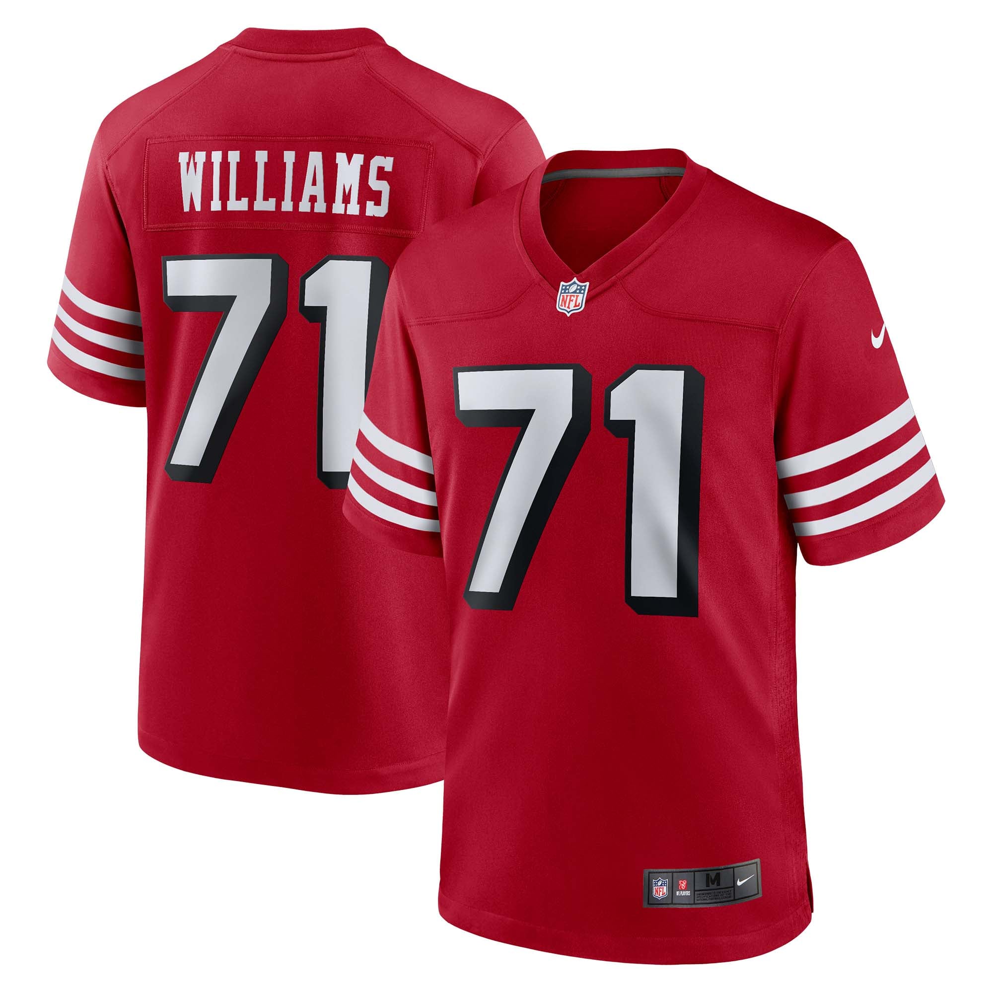 Trent Williams San Francisco 49ers Game Jersey Scarlet NFL Football Fan Wear