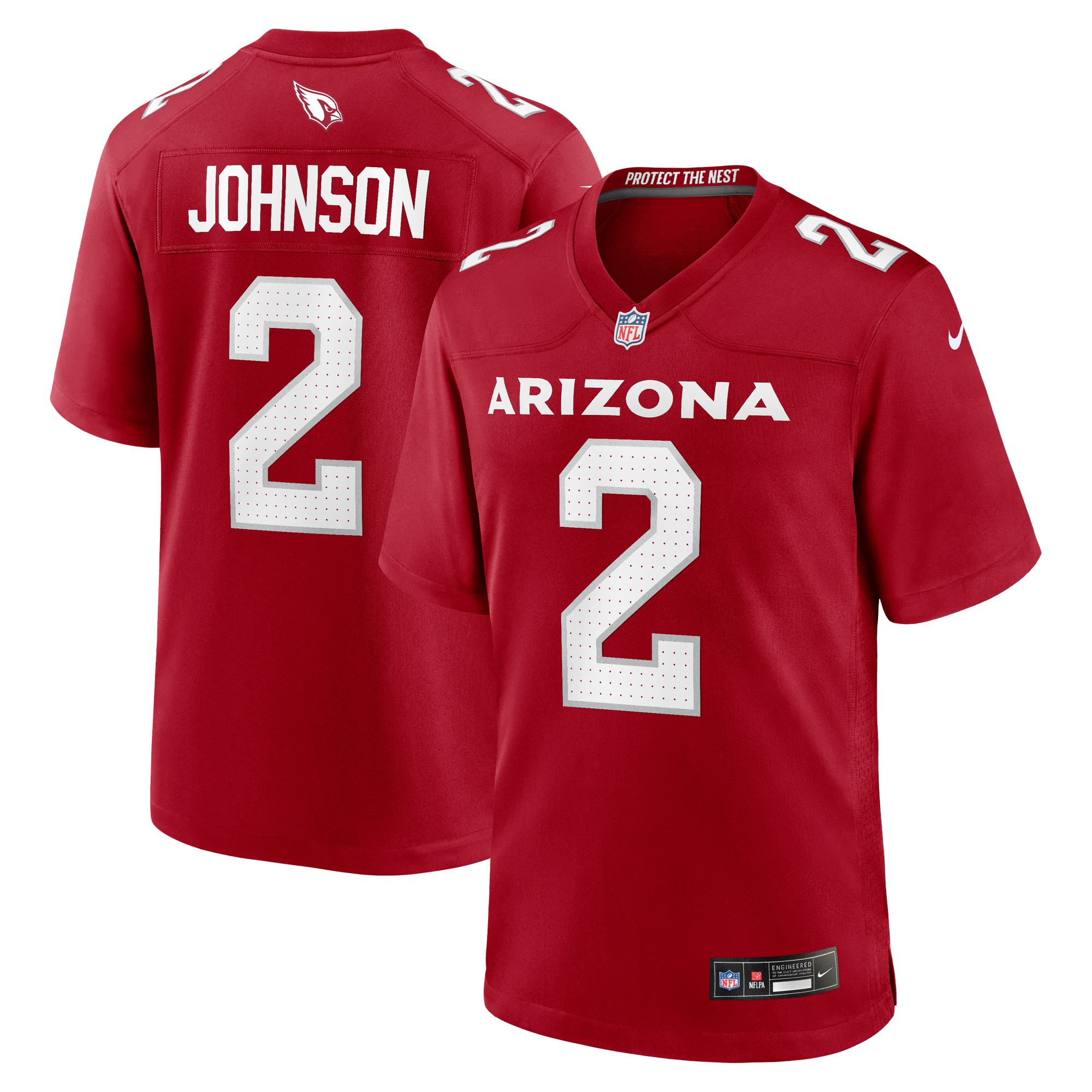 Will Johnson Arizona Cardinals Game Jersey Cardinal NFL Football Fan Wear
