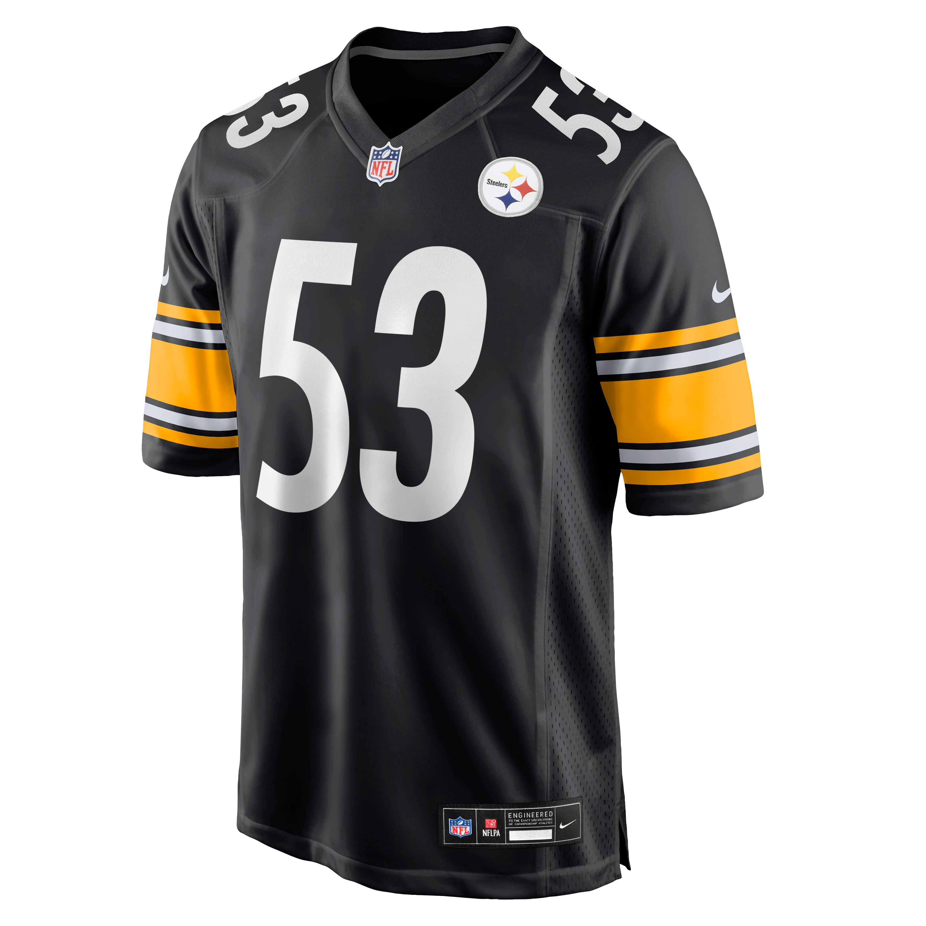 JaWhaun Bentley Pittsburgh Steelers Game Jersey Black NFL Football Fan Wear