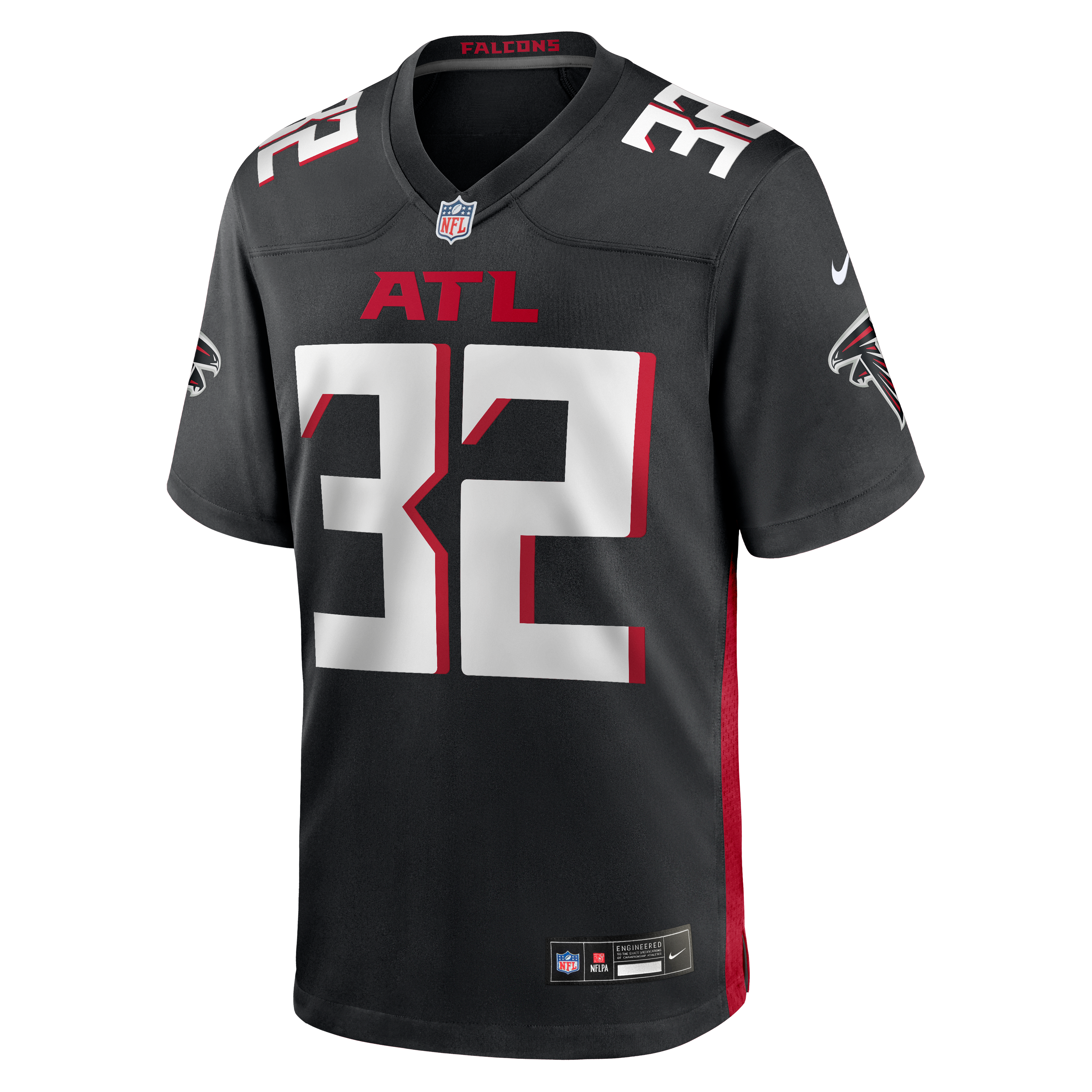 Jamal Anderson Retired Atlanta Falcons Player Jersey Black NFL Football Fan Wear