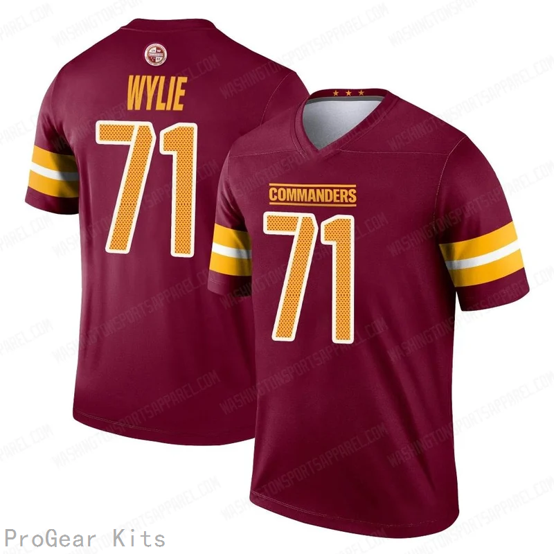Andrew Wylie Washington Commanders Untouchable Jersey No.71 Burgundy NFL Football Fan Wear