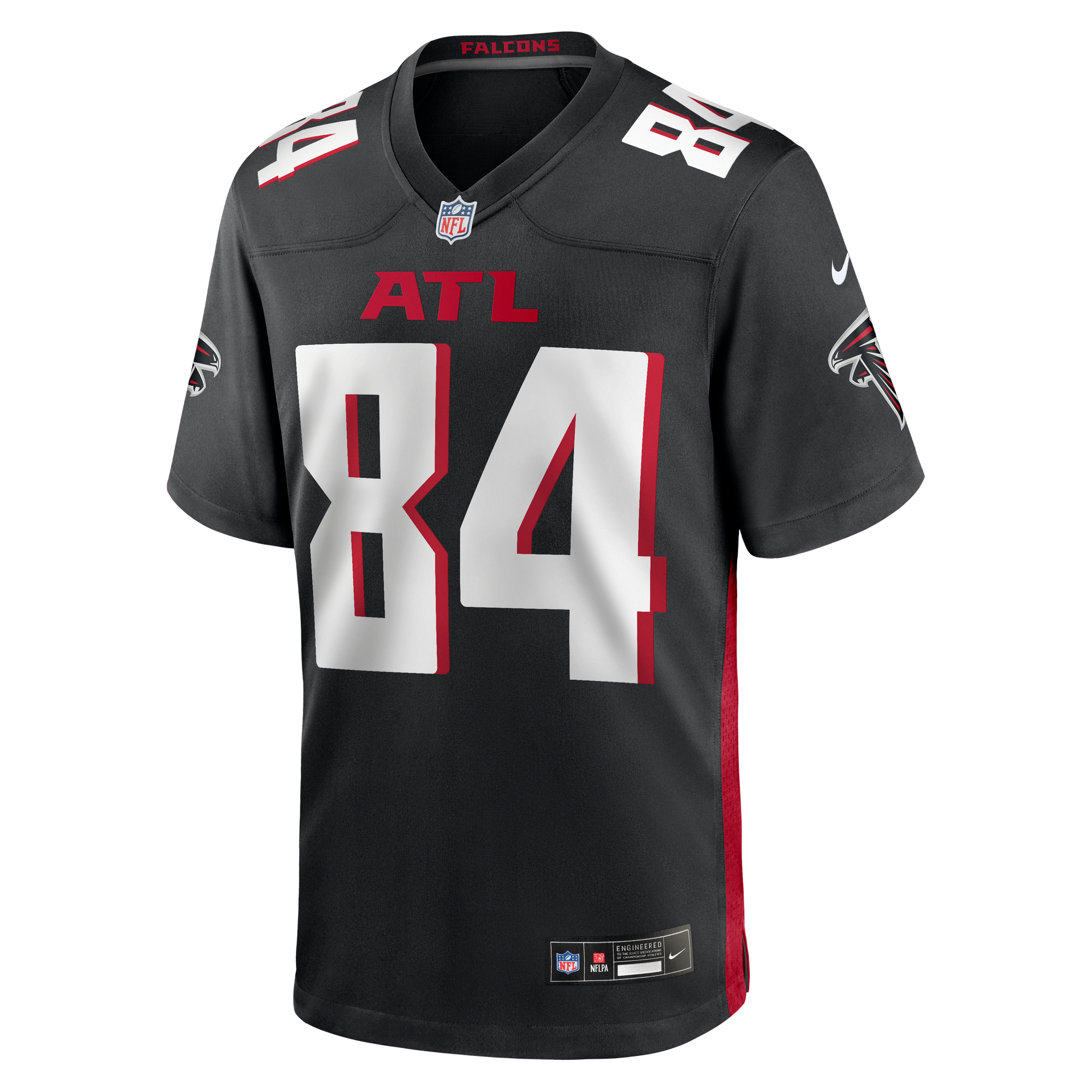 Alfred Jenkins Retired Atlanta Falcons Player Jersey Black NFL Football Fan Wear Alfred Jenkins Retired
