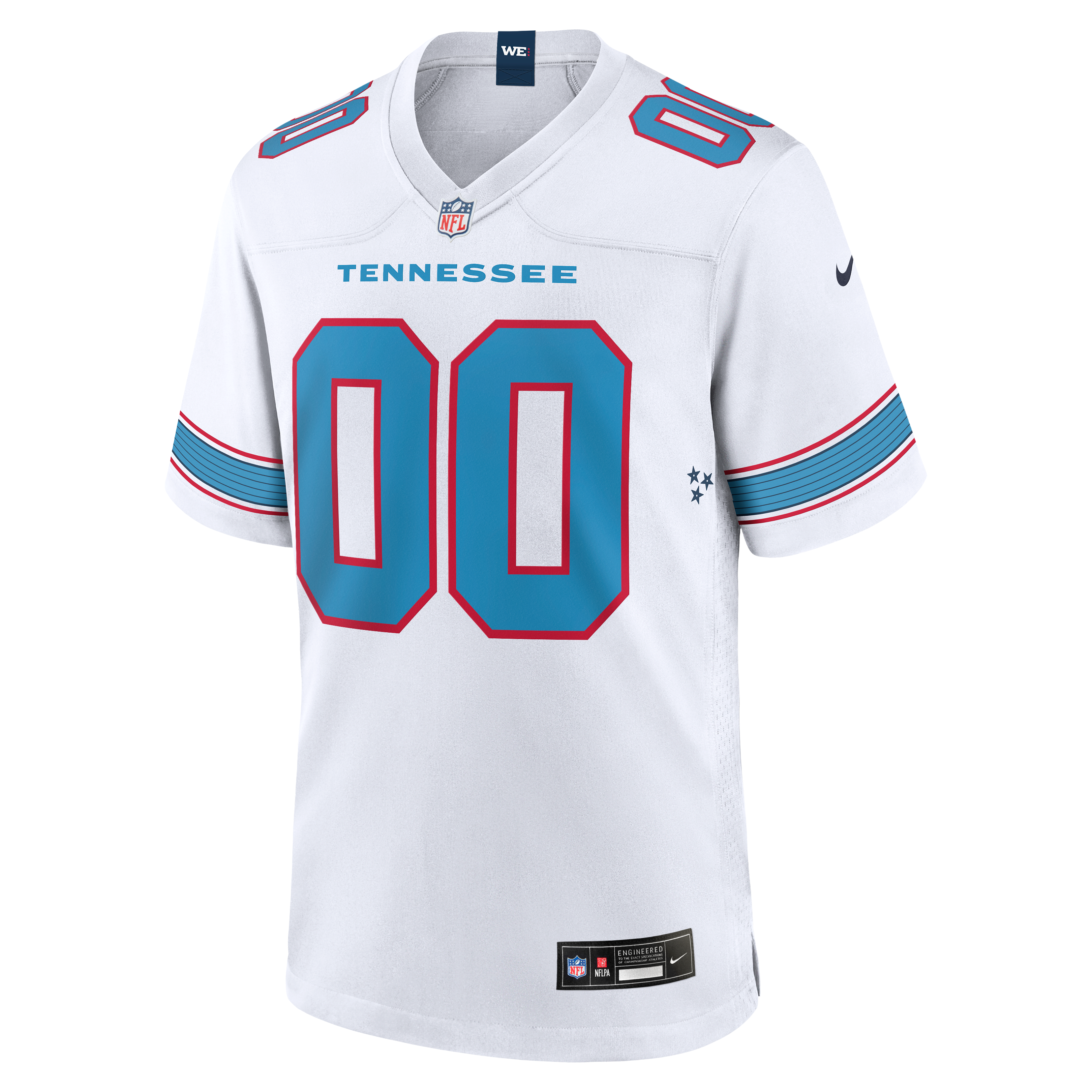 Tennessee Titans Custom Jersey White NFL Football Fan Wear Custom Number