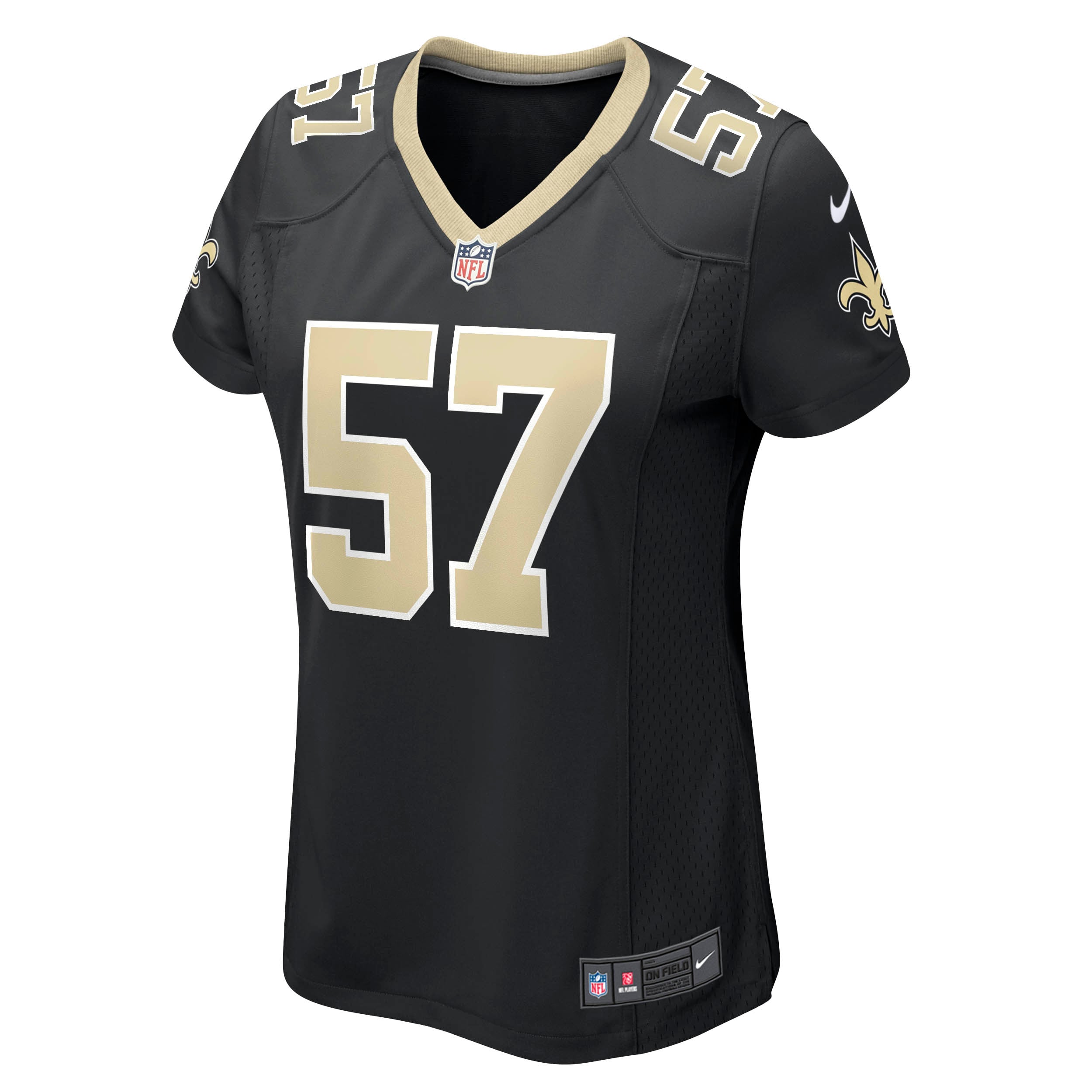 Rickey Jackson Retired New Orleans Saints Player Jersey Black NFL Football Fan Wear Rickey Jackson Retired