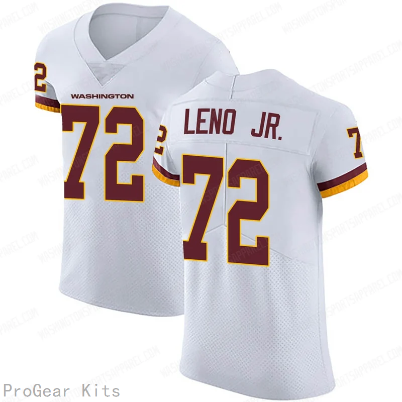 Charles Leno Jr Washington Commanders Jersey No.72 White NFL Football Fan Wear