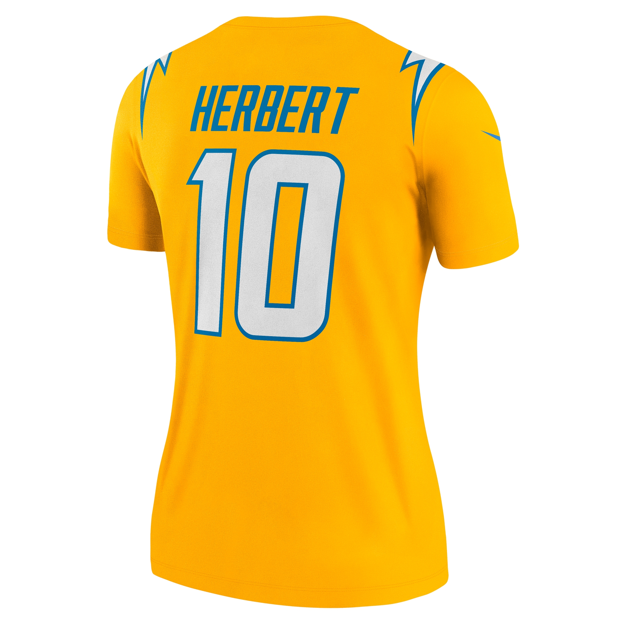 Justin Herbert Charger Los Angeles Chargers Alternate Jersey No.10 Gold NFL Football Fan Wear