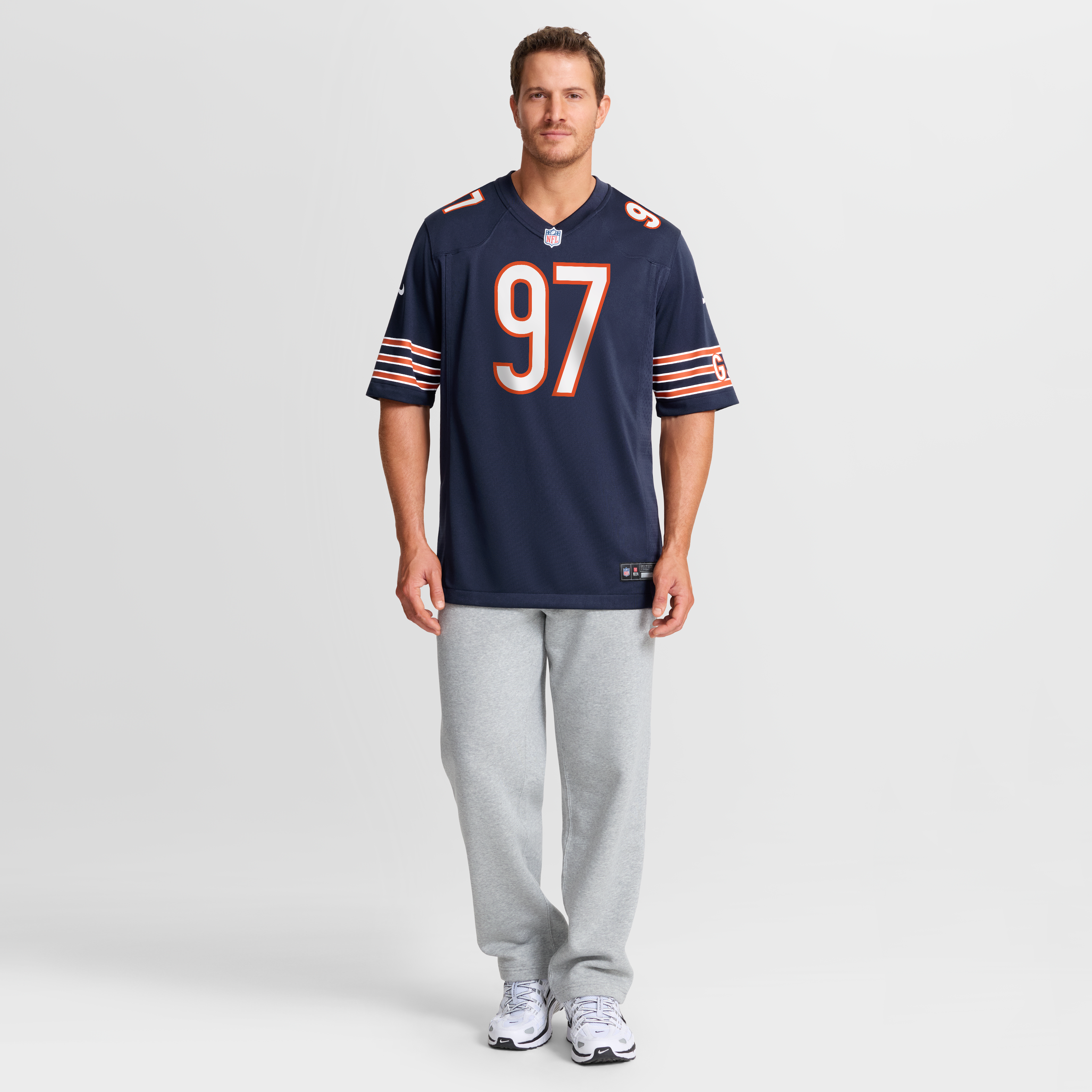 James Lynch Chicago Bears Game Jersey Navy NFL Football Fan Wear James Lynch