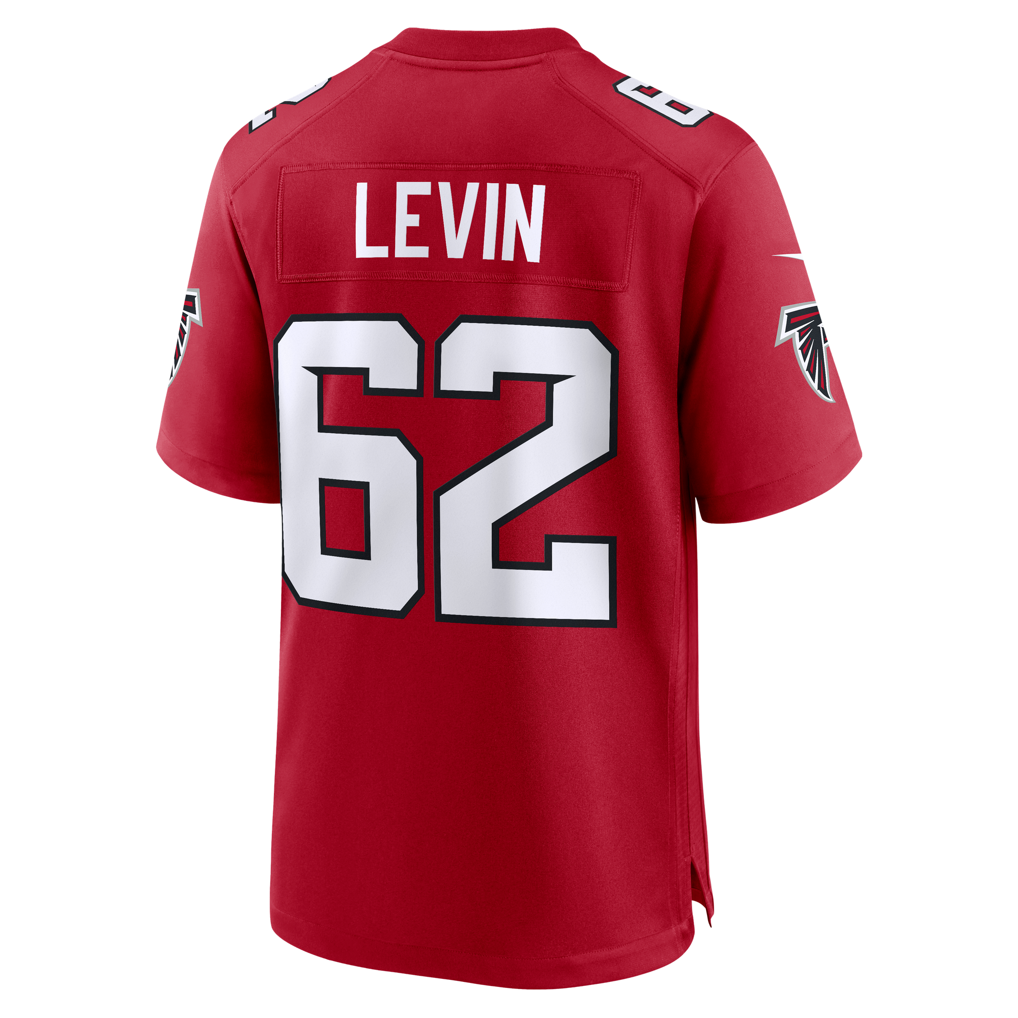Corey Levin Atlanta Falcons Game Jersey Red NFL Football Fan Wear
