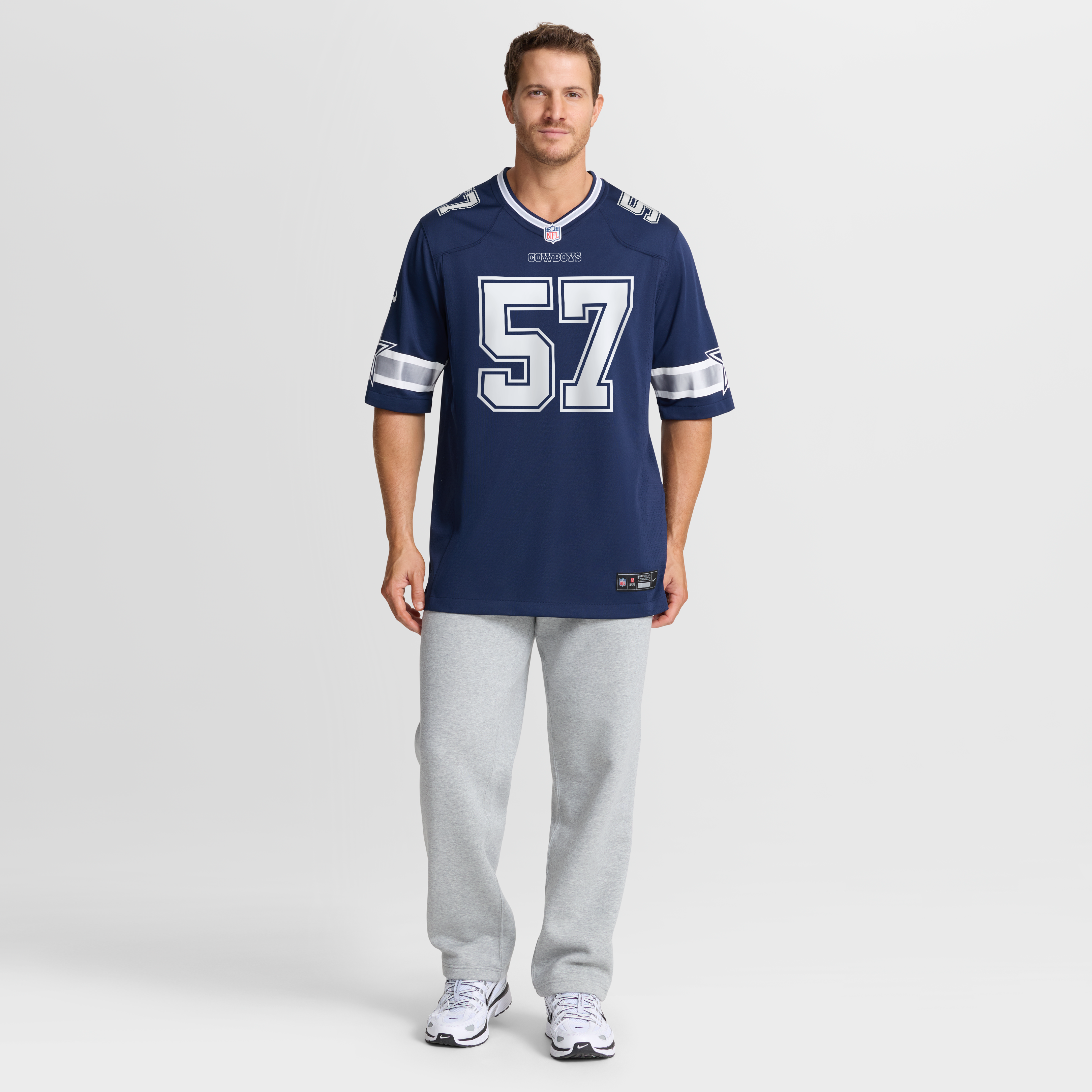 Malachi Lawrence Dallas Cowboys Game Jersey Navy NFL Football Fan Wear