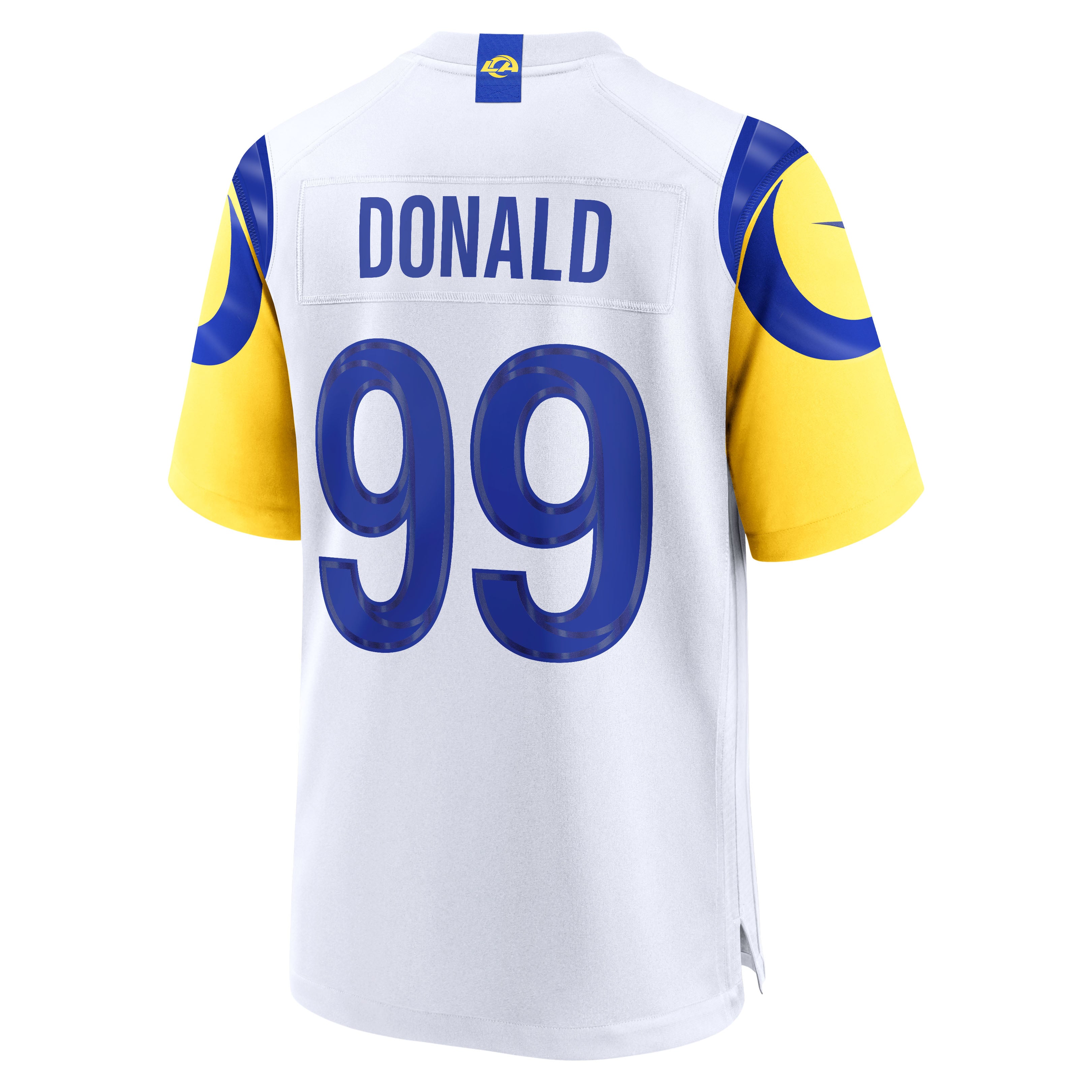 Aaron Donald Los Angeles Rams Game Jersey White NFL Football Fan Wear
