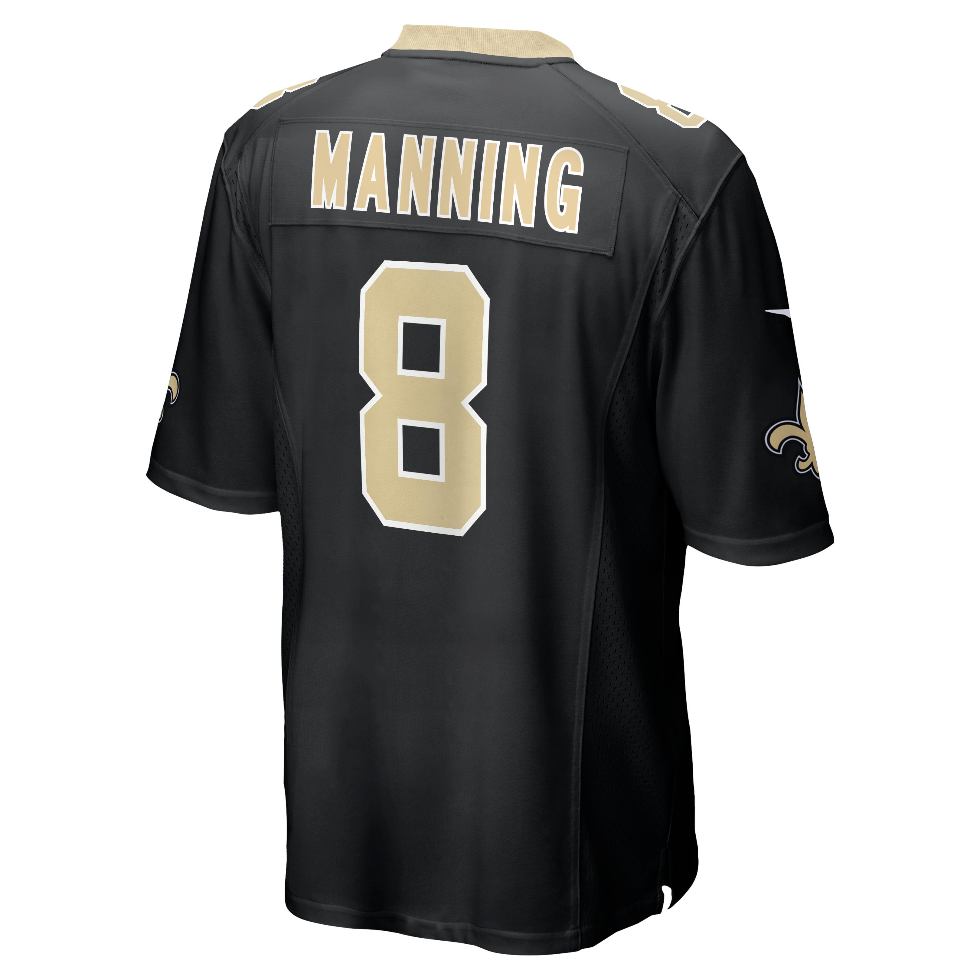 Archie Manning New Orleans Saints Replica Jersey Black NFL Football Fan Wear