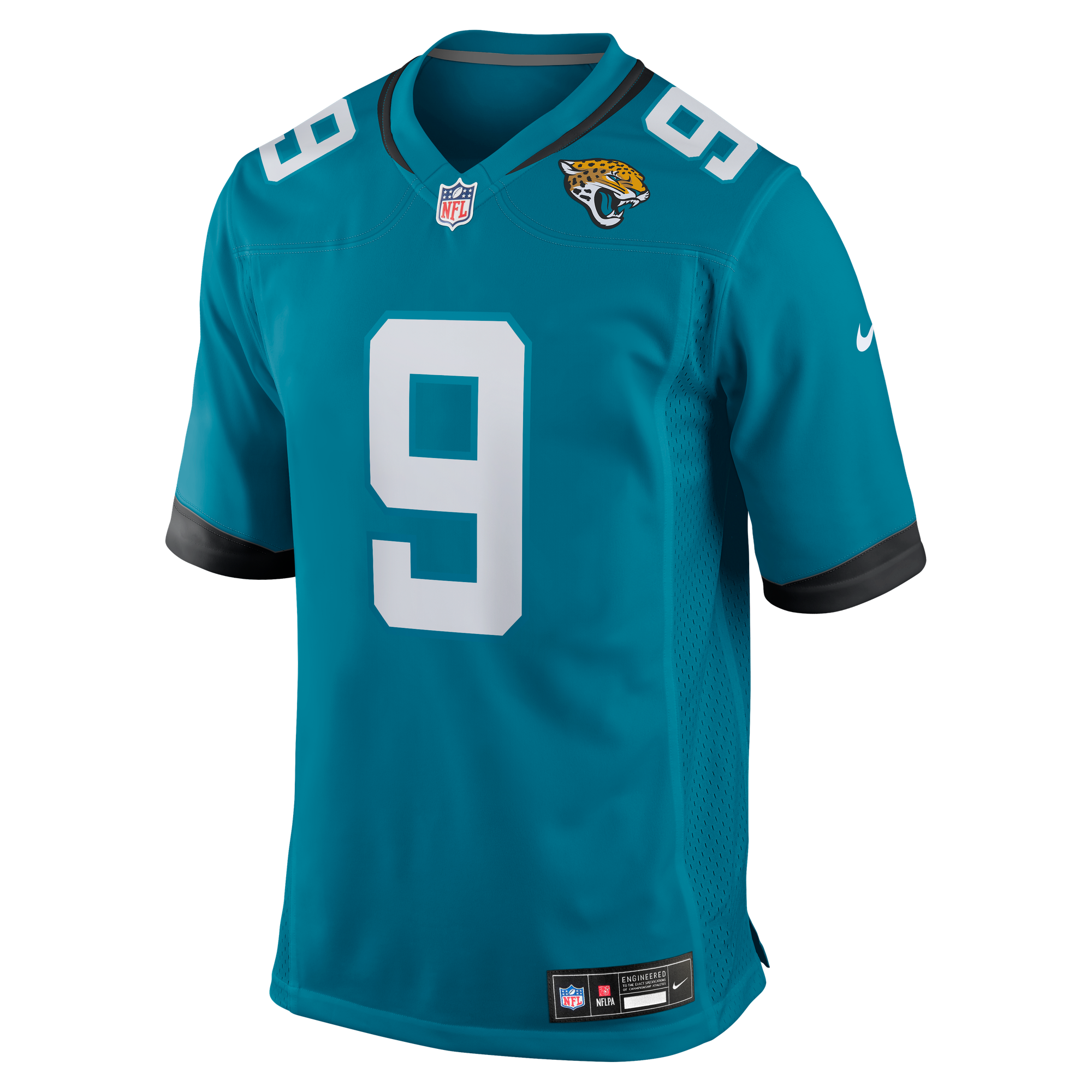 Logan Cooke Jacksonville Jaguars Game Jersey Teal NFL Football Fan Wear