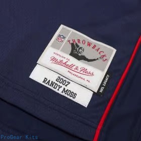 Randy Moss Mitchell New England Patriots Legacy Jersey Navy NFL Football Fan Wear Randy Moss Mitchell