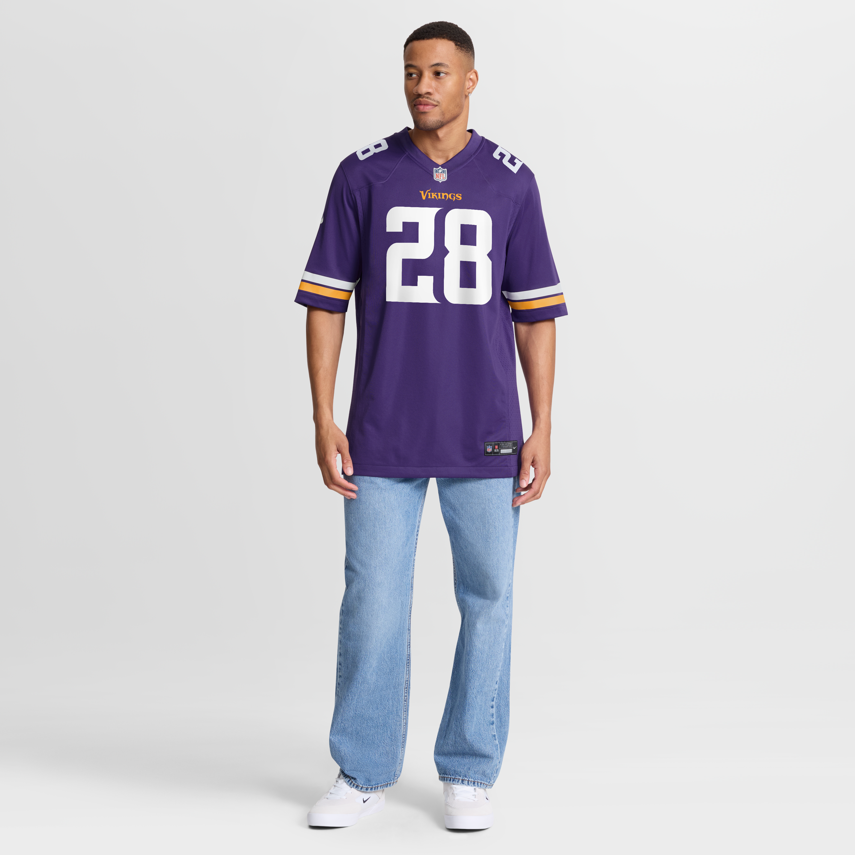 Adrian Peterson Retired Minnesota Vikings Game Jersey Purple NFL Football Fan Wear