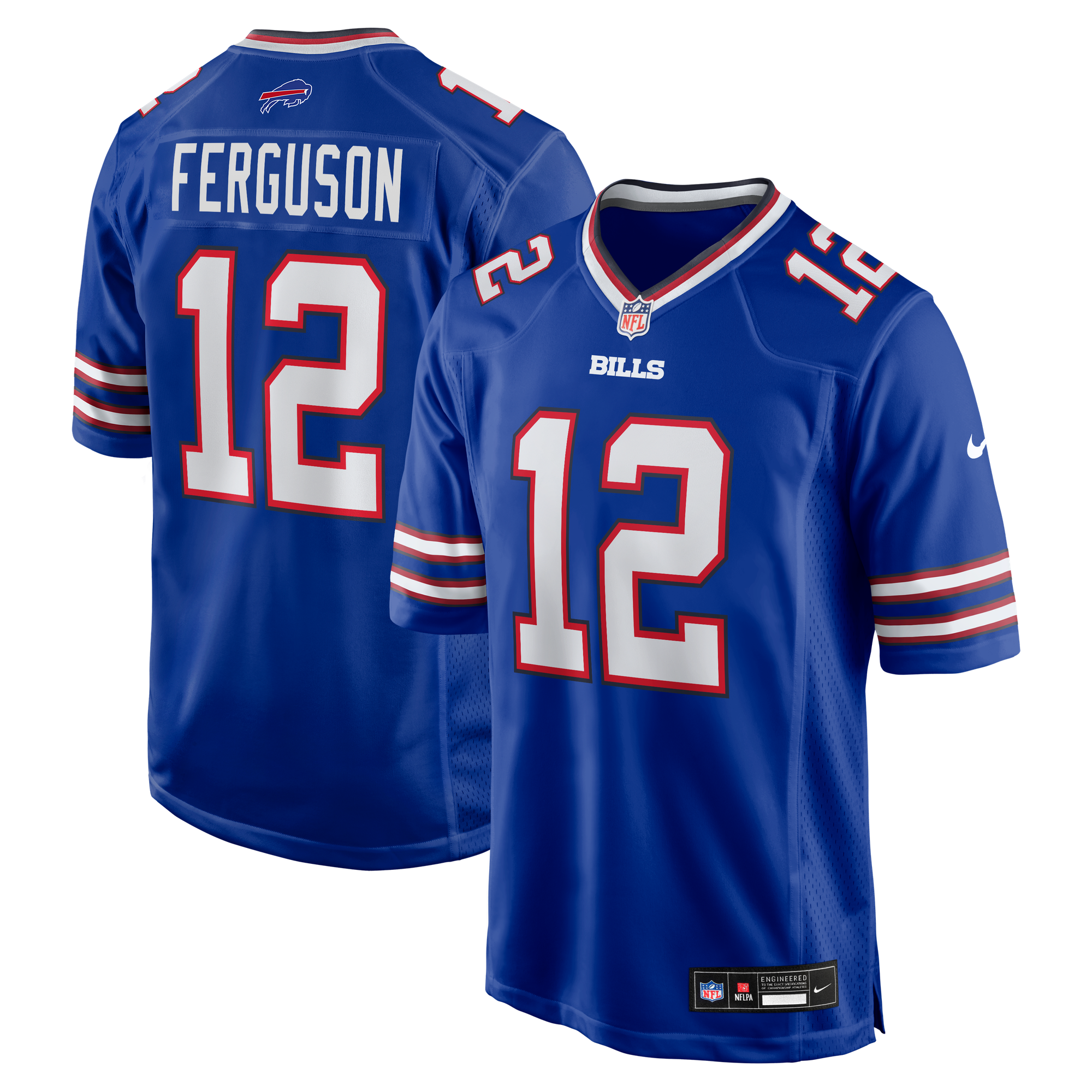 Retired Joe Ferguson Buffalo Bills Player Jersey Royal NFL Football Fan Wear