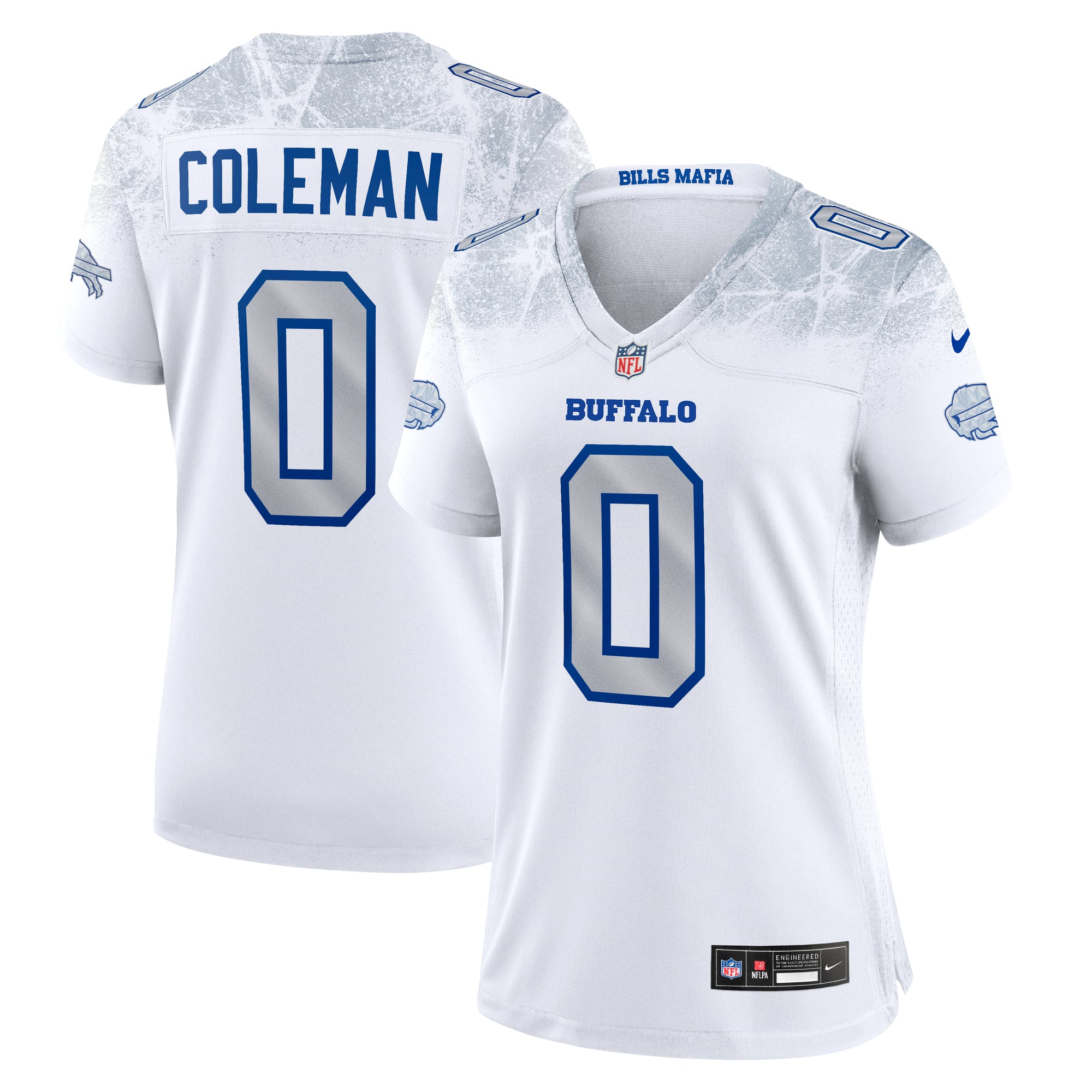 Keon Coleman Buffalo Bills Game Jersey White NFL Football Fan Wear