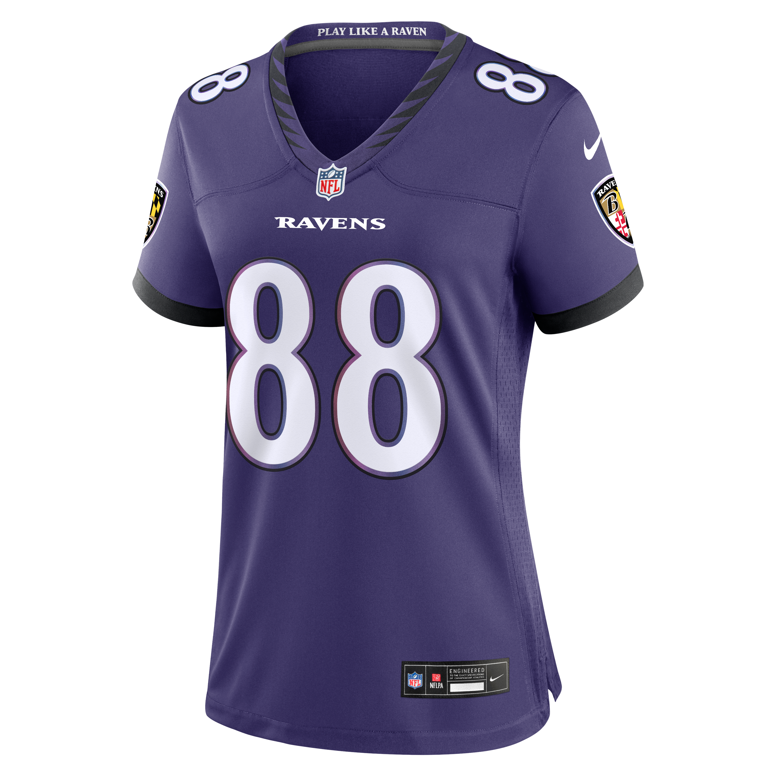 Matthew Hibner Baltimore Ravens Game Jersey Purple NFL Football Fan Wear Matthew Hibner