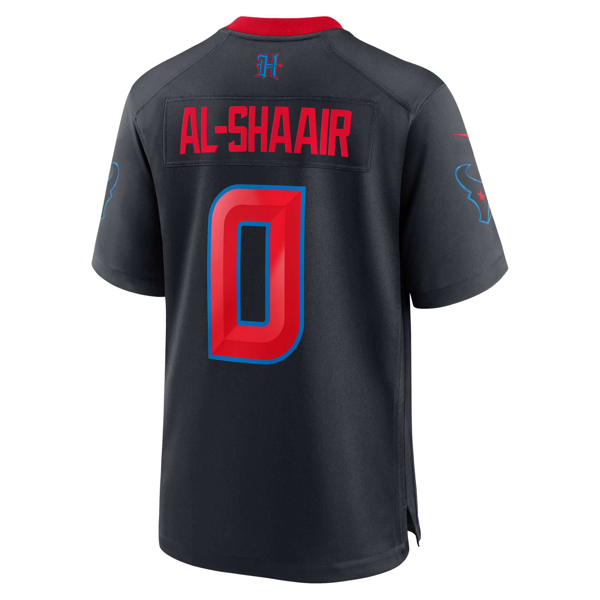 Azeez Al-Shaair Houston Texans Alternate Jersey Navy NFL Football Fan Wear Azeez Al-Shaair