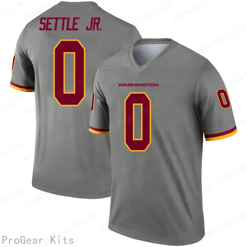 Tim Settle Jr Washington Commanders Game Jersey Gray NFL Football Fan Wear Tim Settle Jr