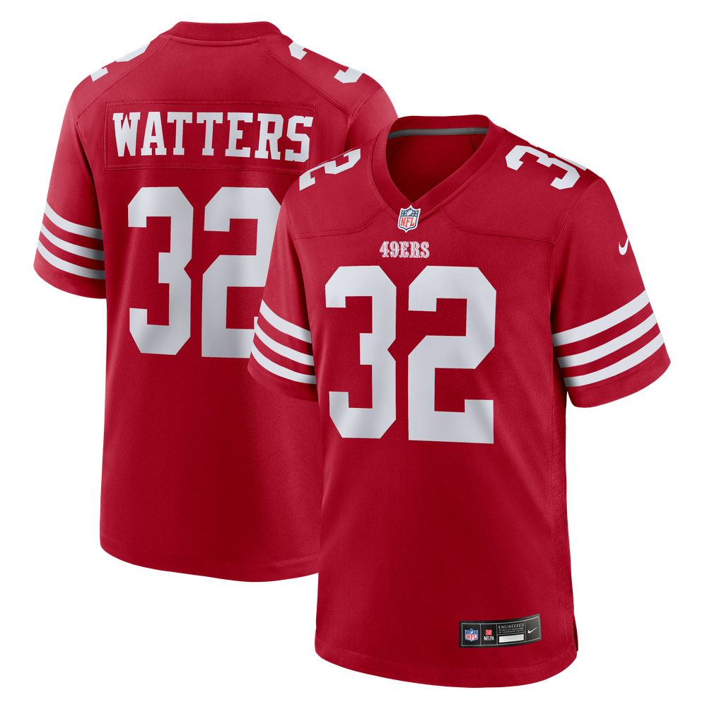 Ricky Watters San Francisco 49ers Replica Jersey Scarlet NFL Football Fan Wear Ricky Watters